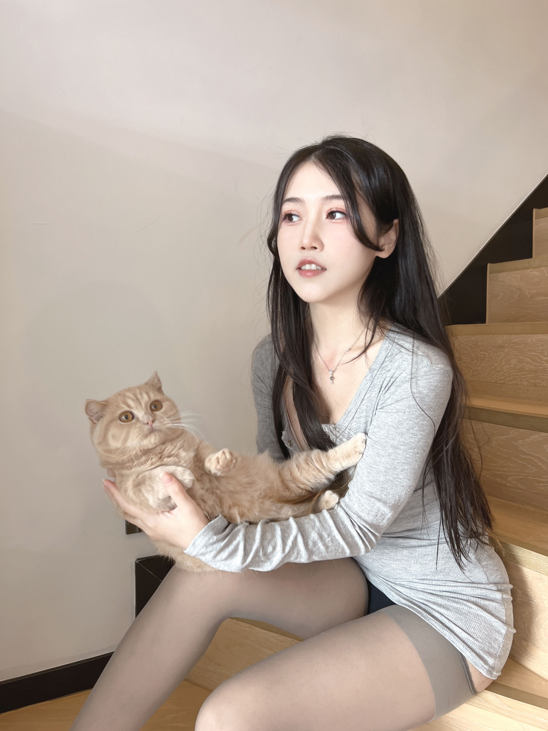 微博人气Coser不呆猫 - 居家猫猫女友