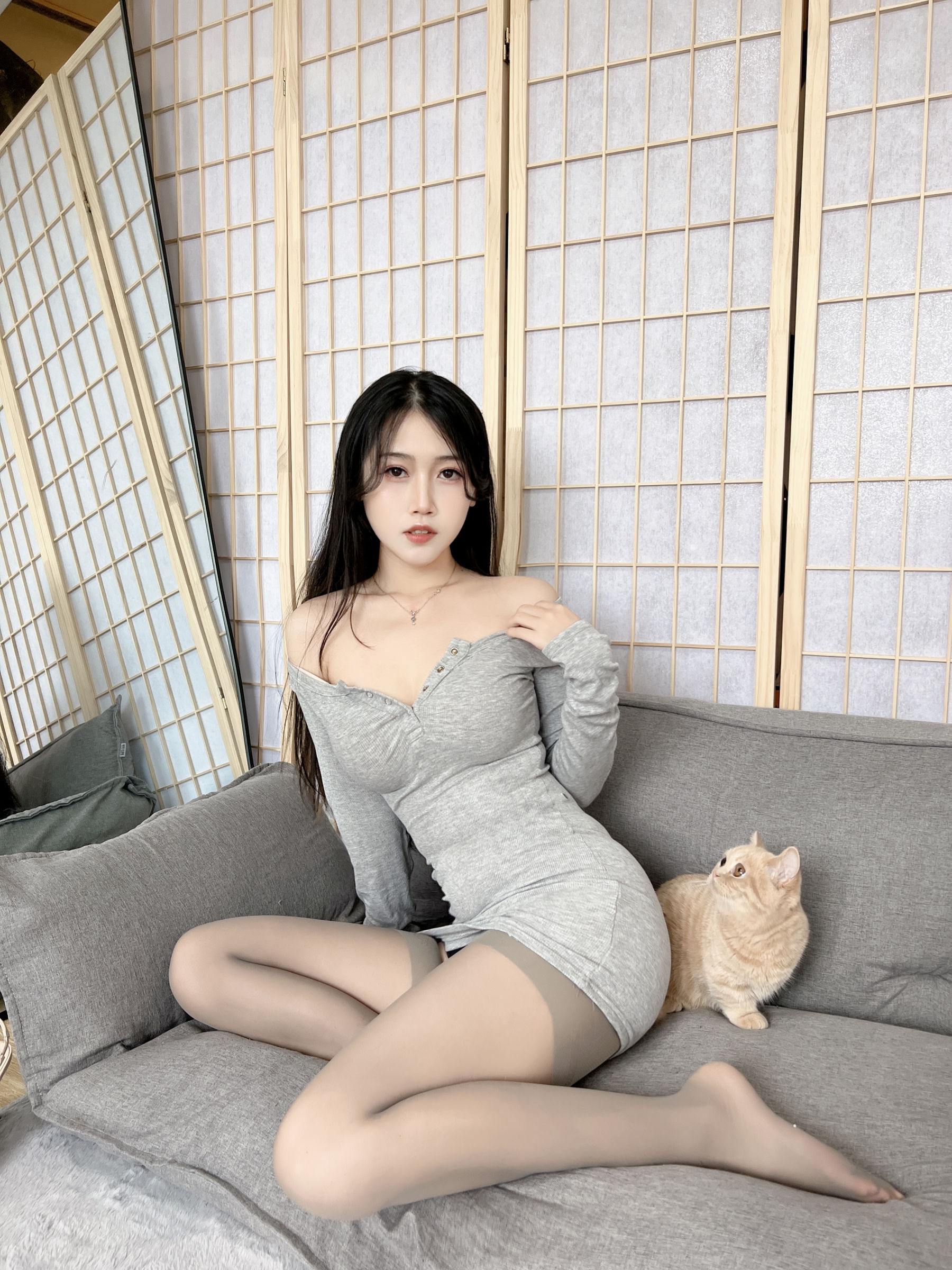 微博人气Coser不呆猫 - 居家猫猫女友