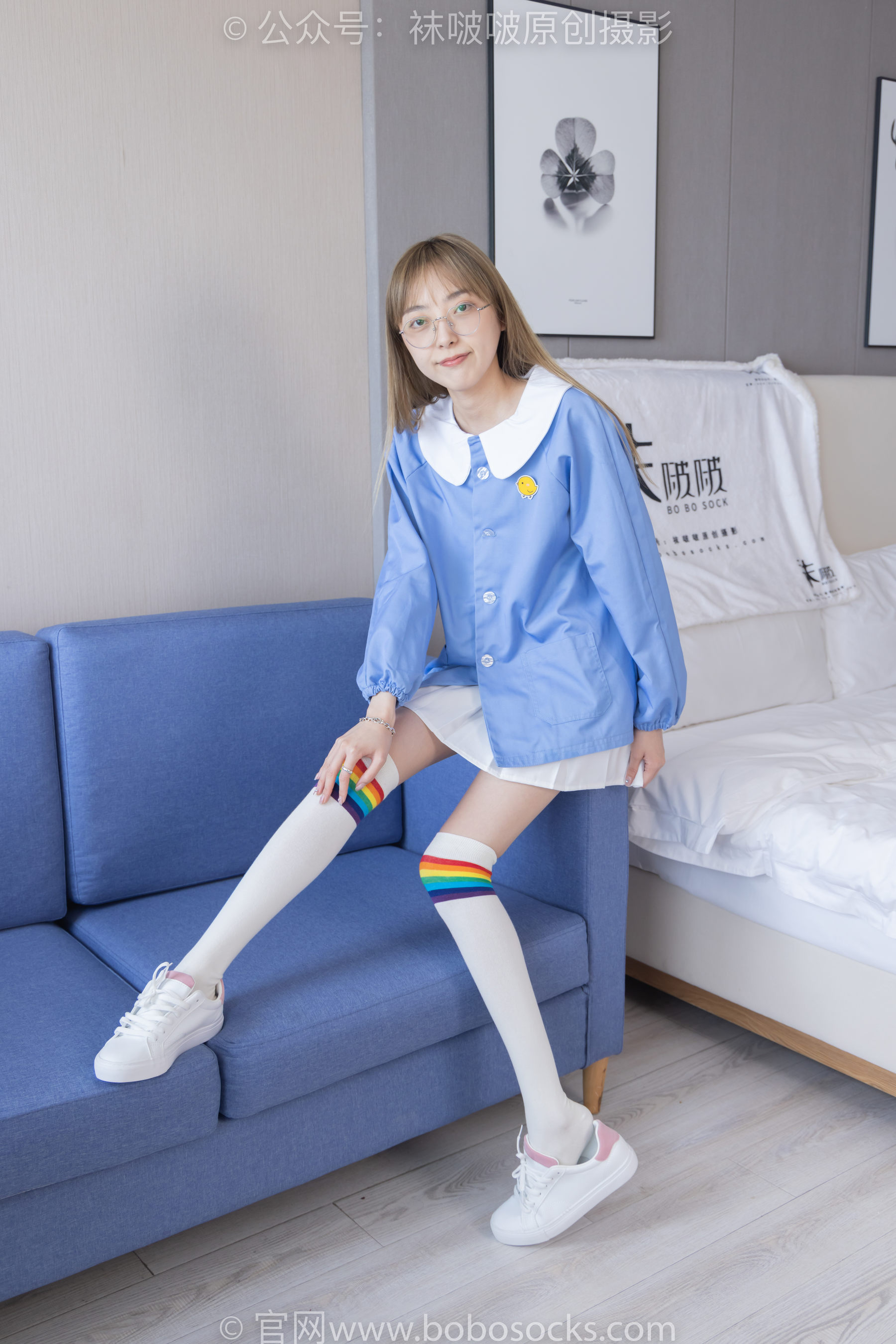 BoBoSocks袜啵啵 No.229 稚予-板鞋、皮鞋、两双大腿袜