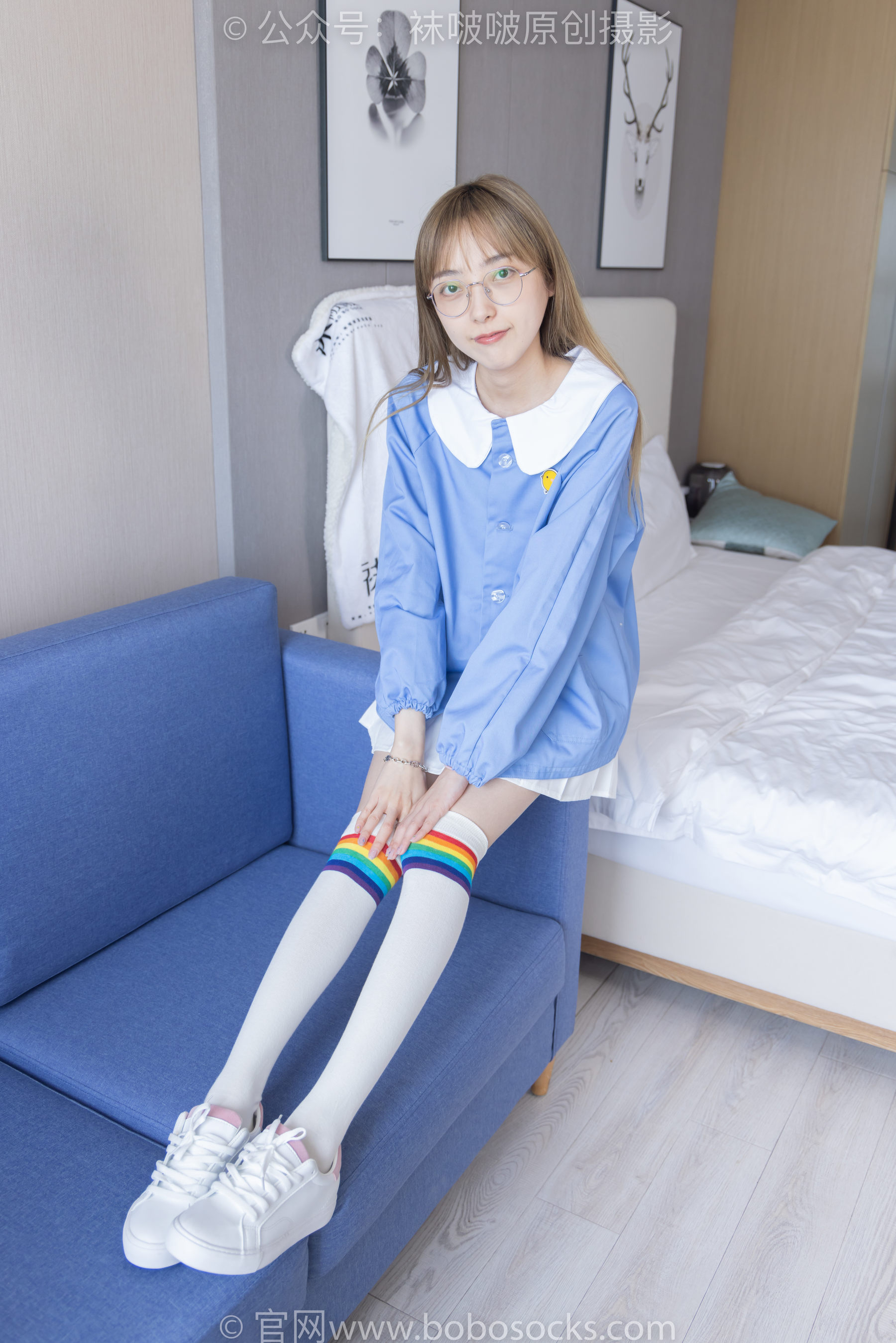 BoBoSocks袜啵啵 No.229 稚予-板鞋、皮鞋、两双大腿袜