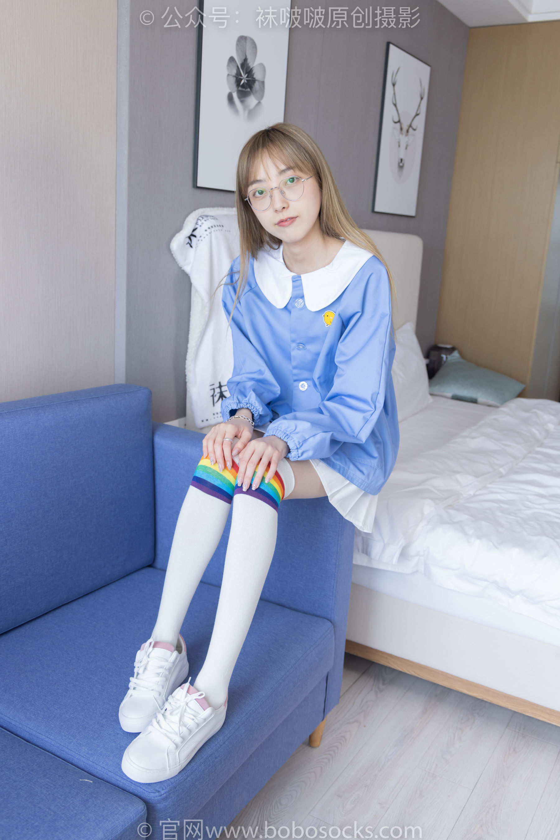 BoBoSocks袜啵啵 No.229 稚予-板鞋、皮鞋、两双大腿袜