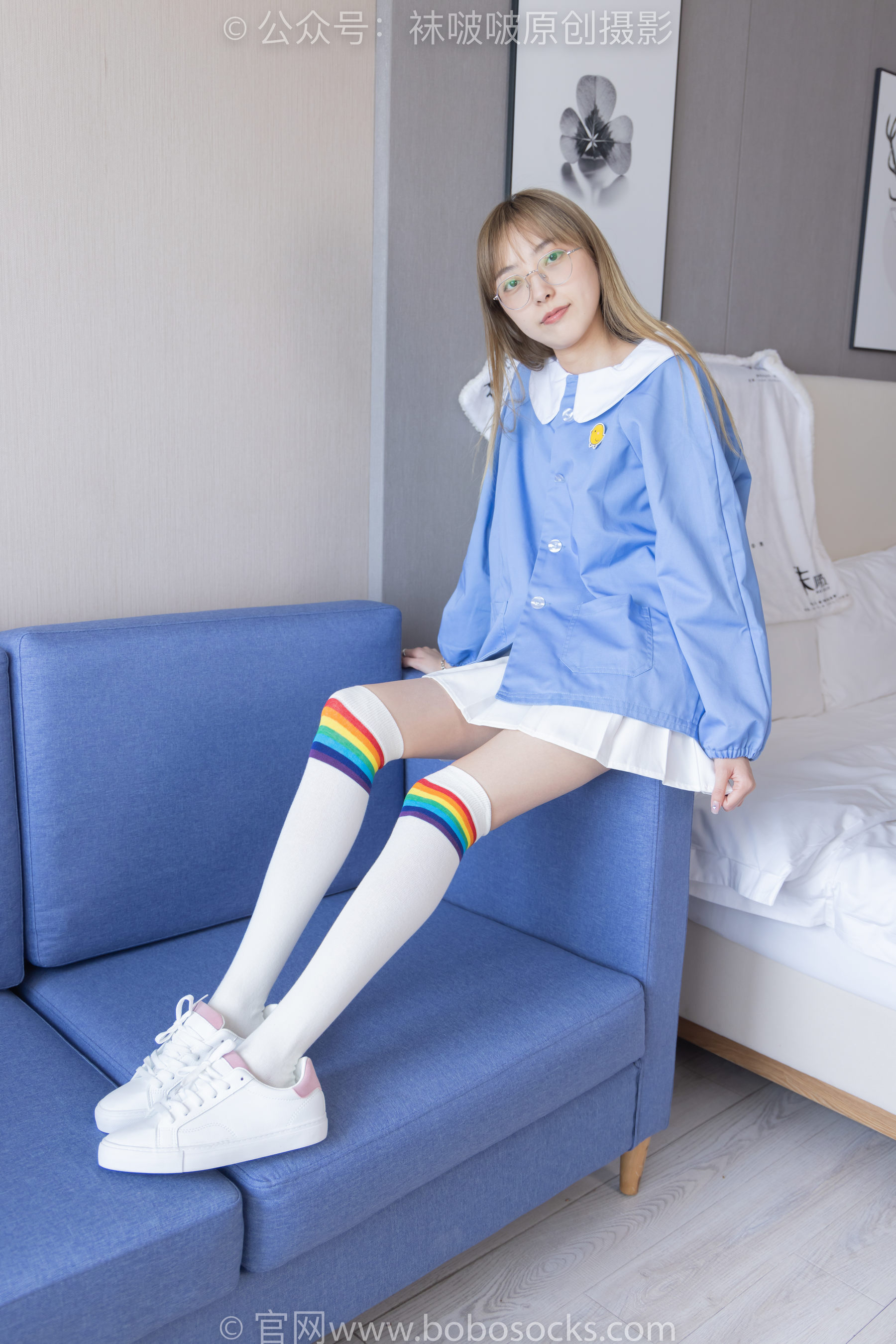 BoBoSocks袜啵啵 No.229 稚予-板鞋、皮鞋、两双大腿袜