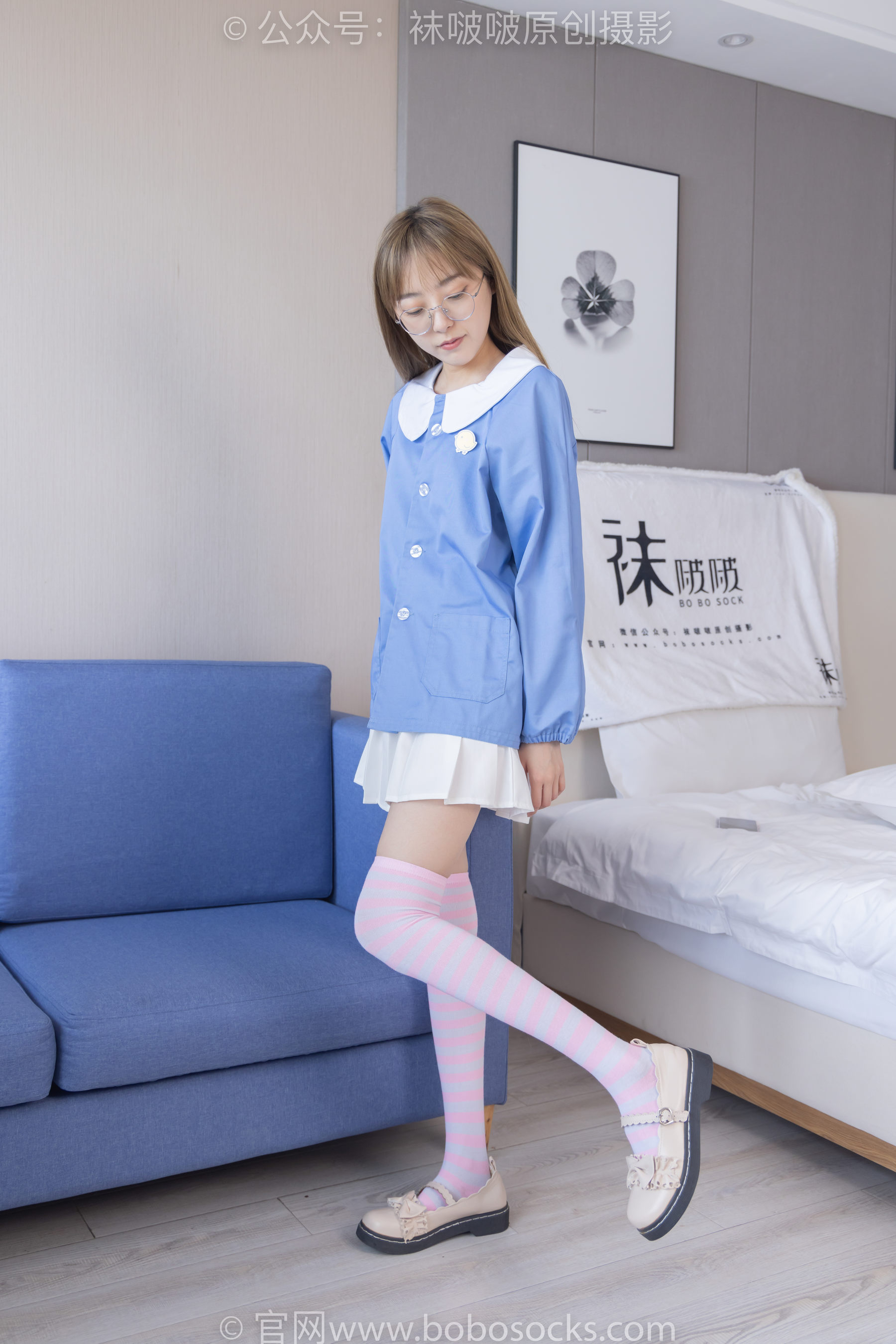 BoBoSocks袜啵啵 No.229 稚予-板鞋、皮鞋、两双大腿袜