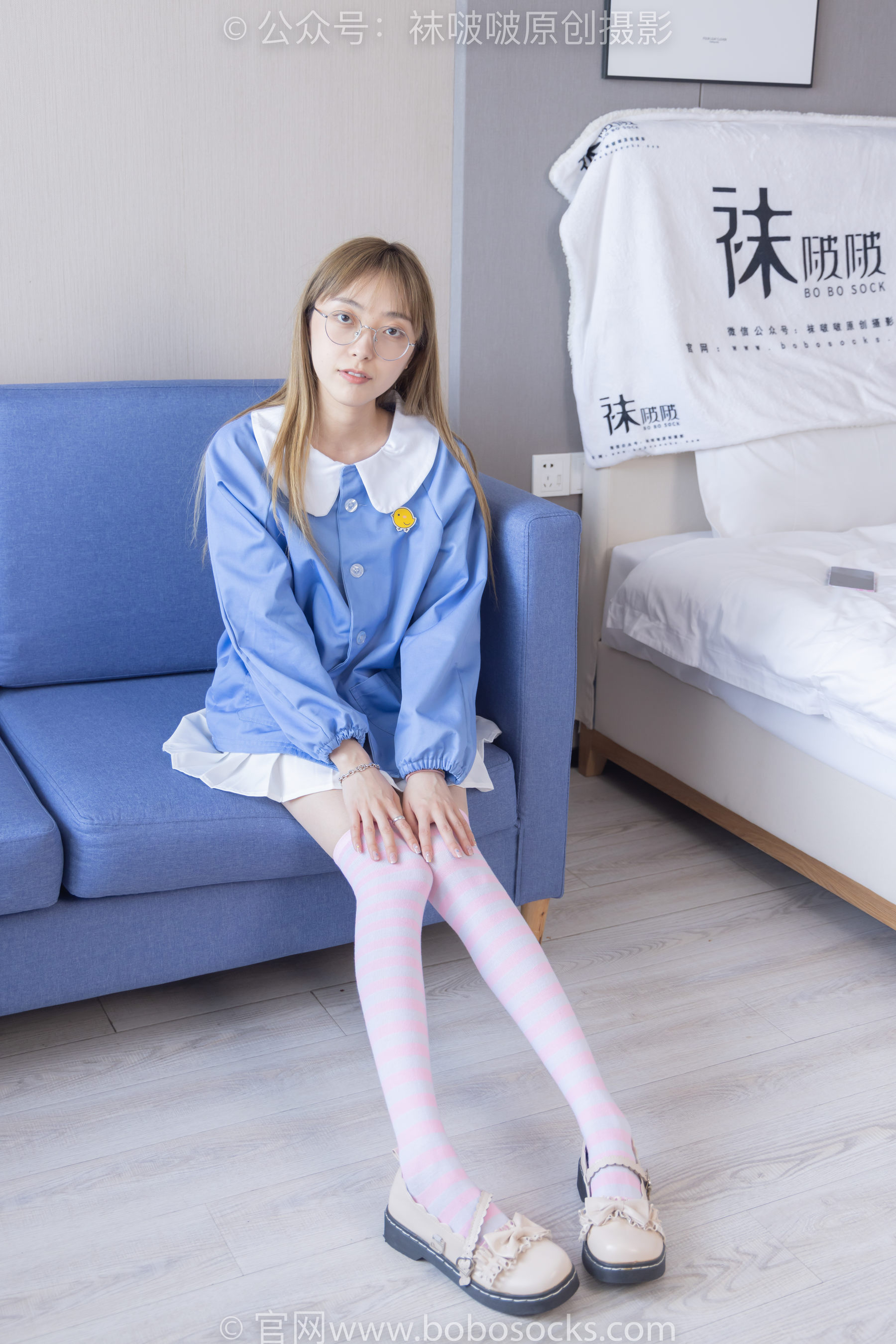 BoBoSocks袜啵啵 No.229 稚予-板鞋、皮鞋、两双大腿袜