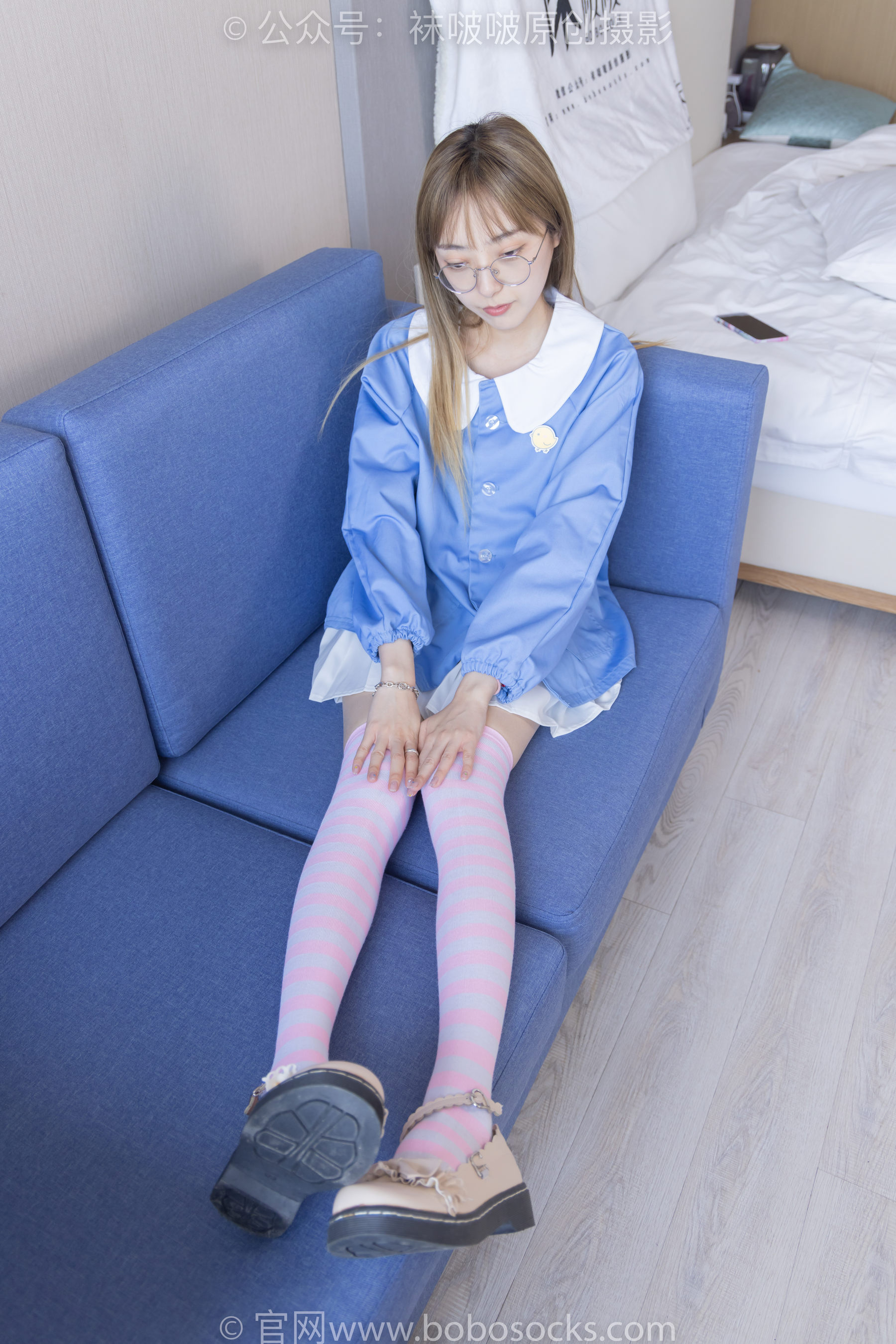 BoBoSocks袜啵啵 No.229 稚予-板鞋、皮鞋、两双大腿袜