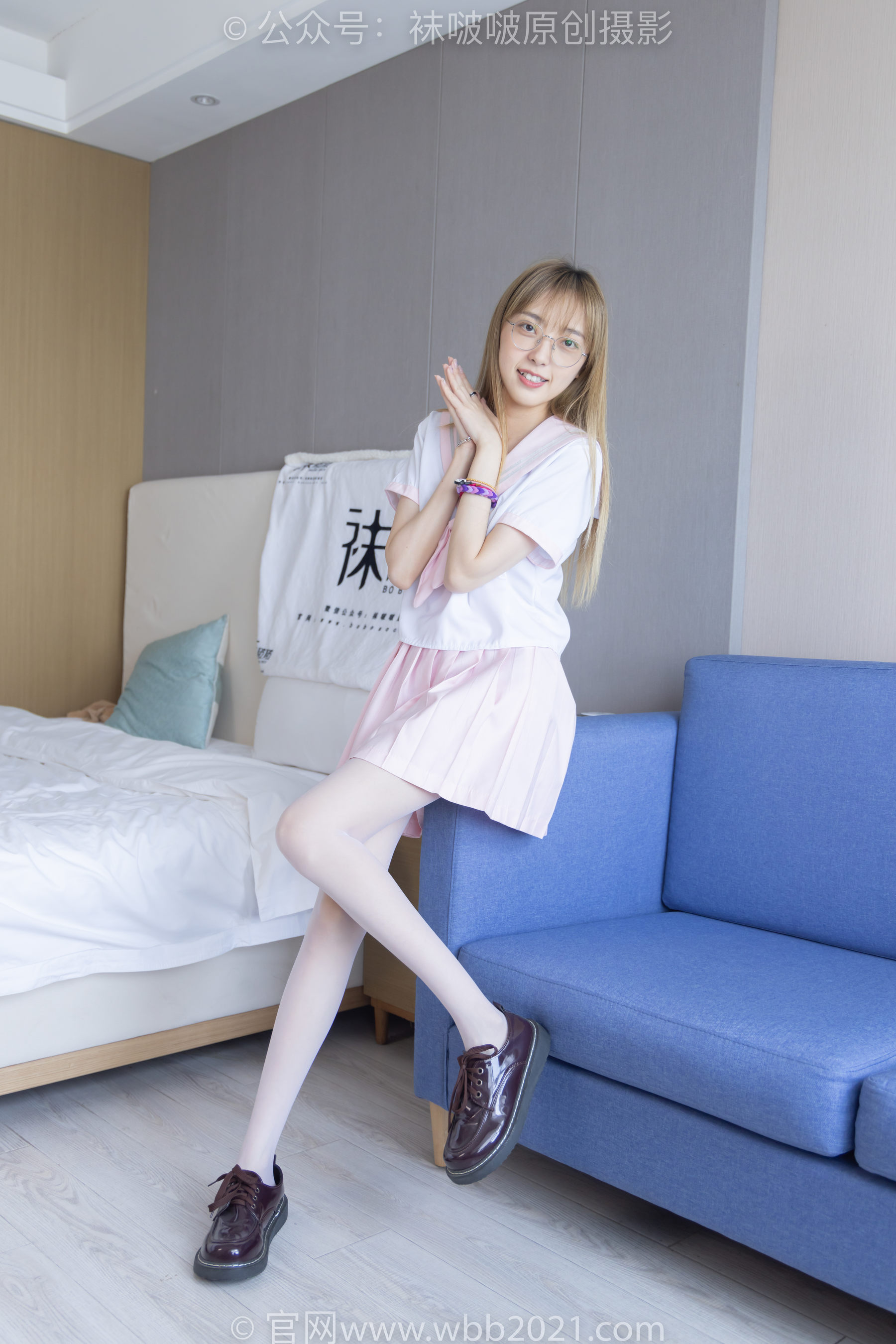 BoBoSocks袜啵啵 No.238 稚予-皮鞋、白丝、JK制服