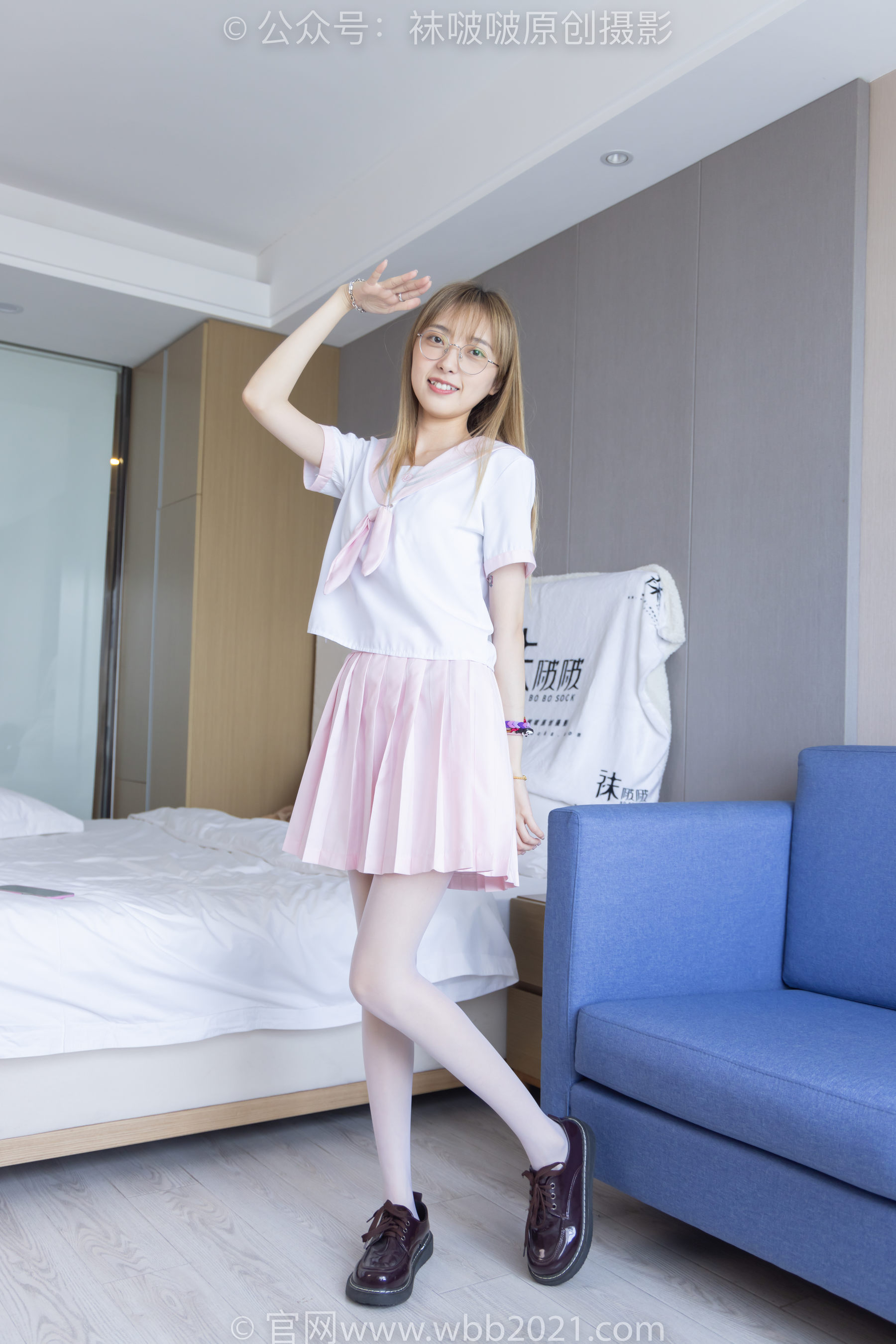 BoBoSocks袜啵啵 No.238 稚予-皮鞋、白丝、JK制服
