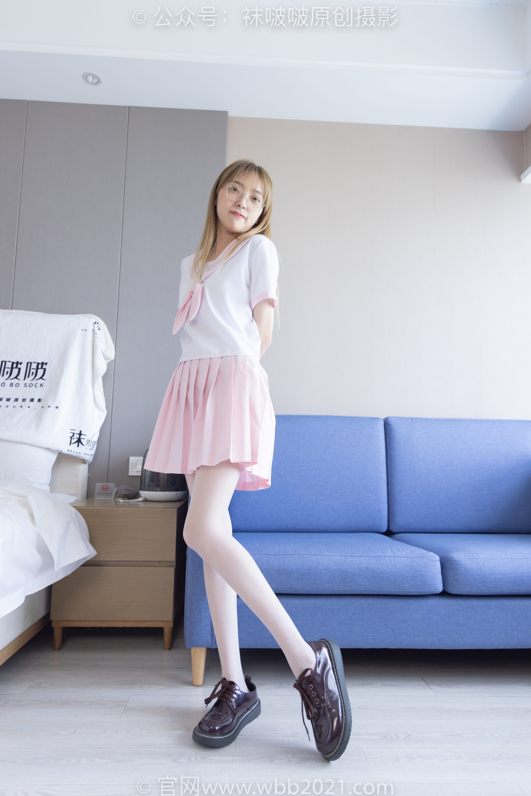 BoBoSocks袜啵啵 No.238 稚予-皮鞋、白丝、JK制服