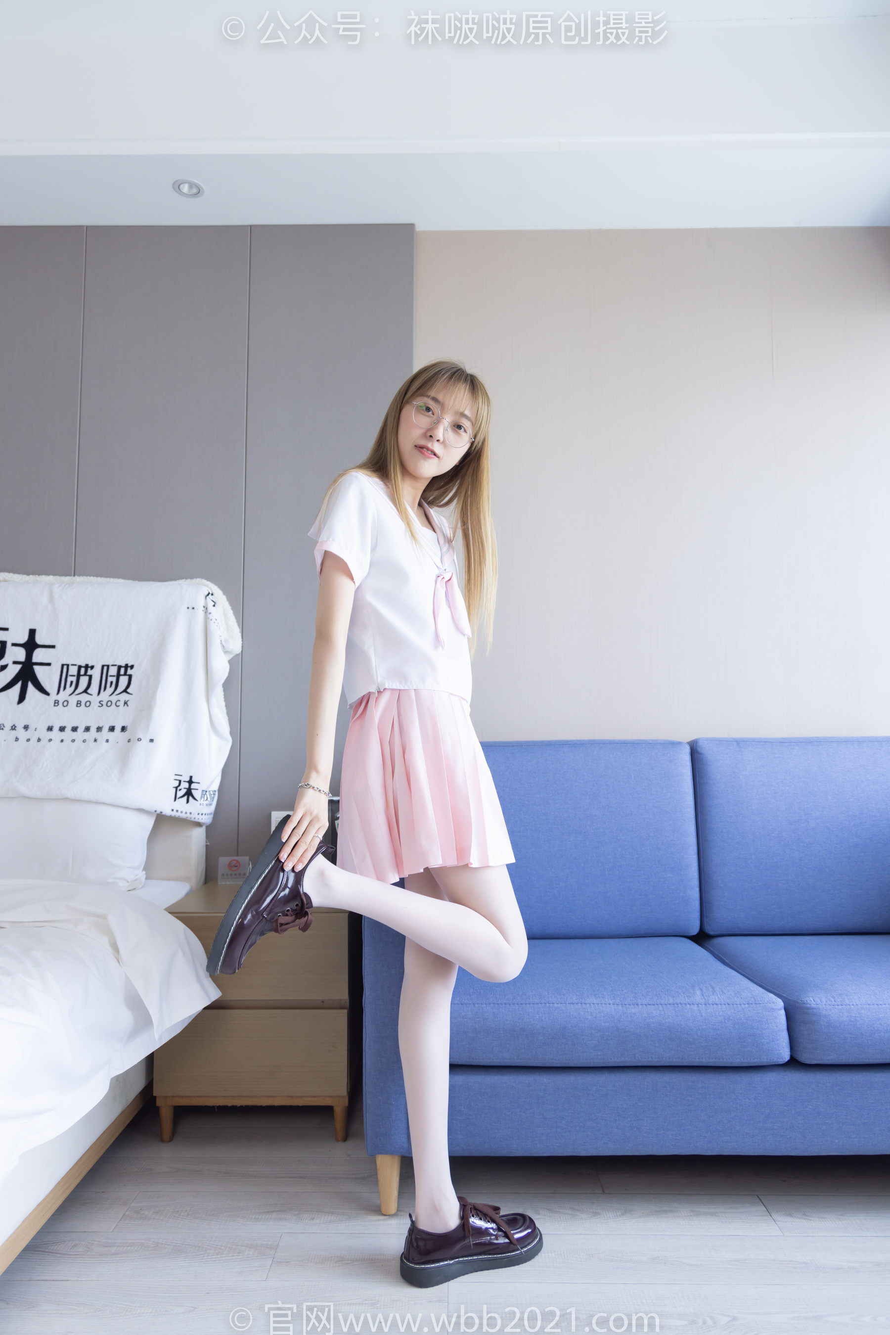 BoBoSocks袜啵啵 No.238 稚予-皮鞋、白丝、JK制服
