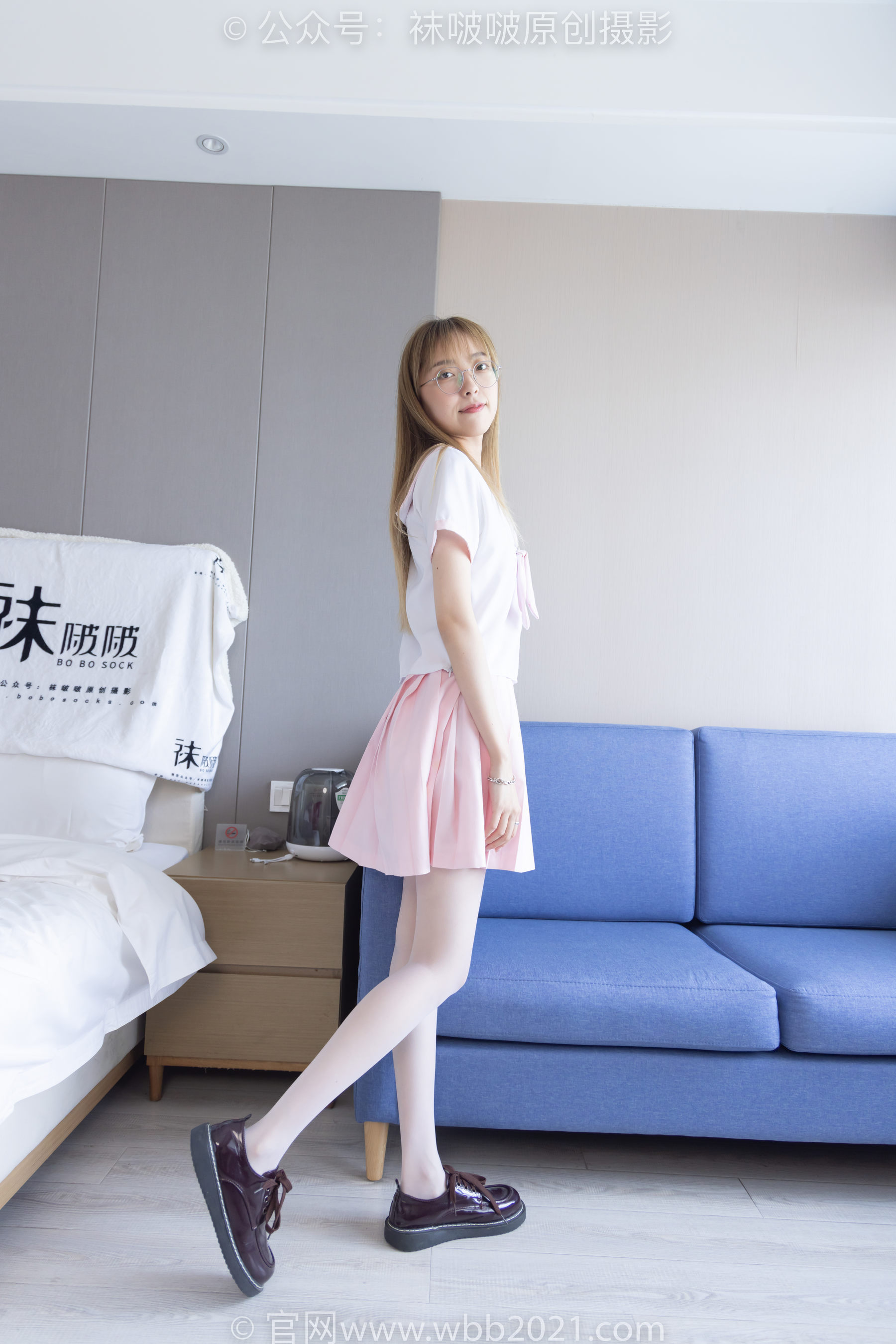 BoBoSocks袜啵啵 No.238 稚予-皮鞋、白丝、JK制服