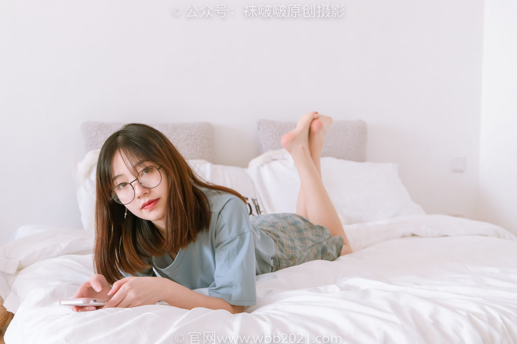 BoBoSocks袜啵啵 No.239 小甜豆-棉拖鞋、灰丝、裸足