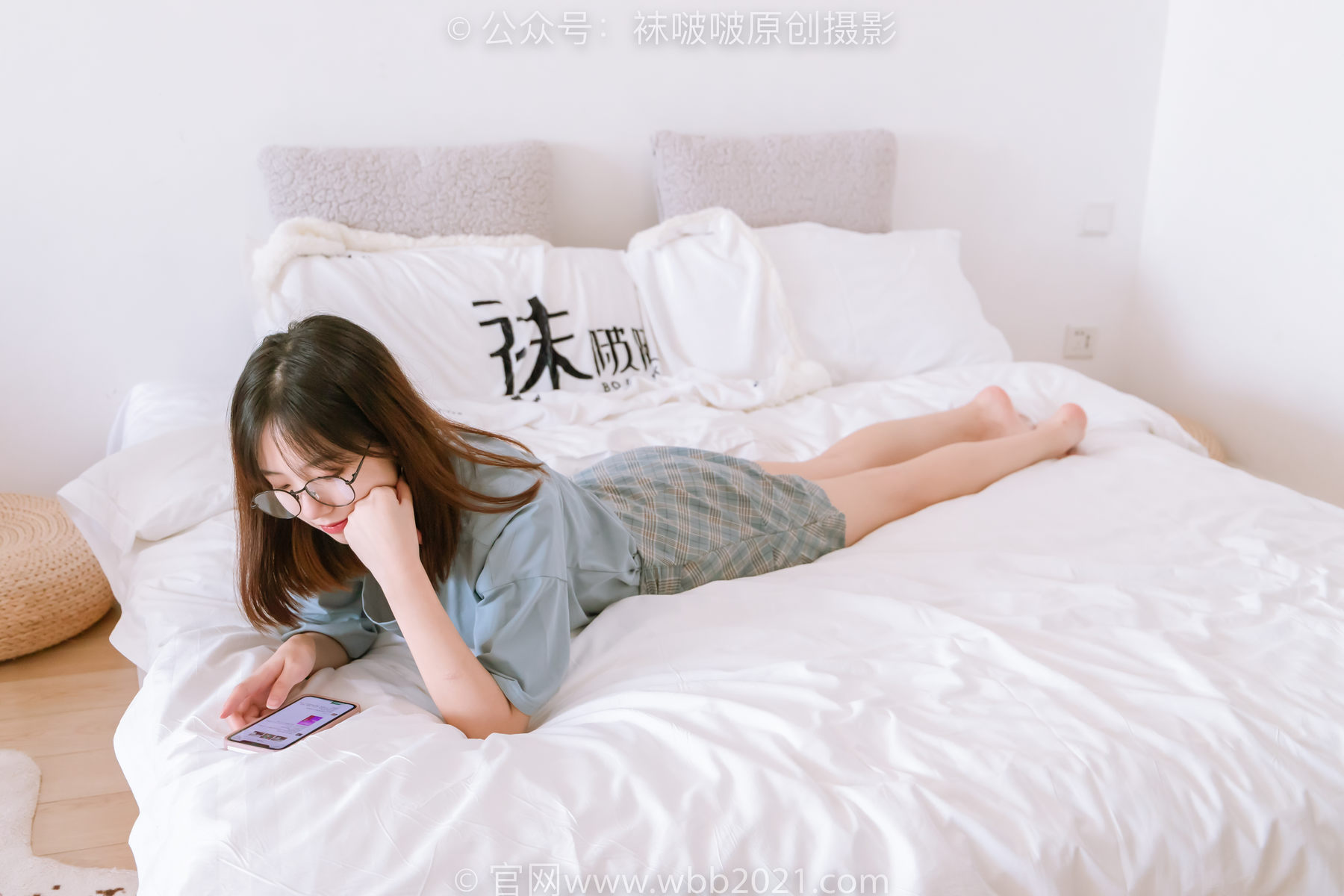 BoBoSocks袜啵啵 No.239 小甜豆-棉拖鞋、灰丝、裸足