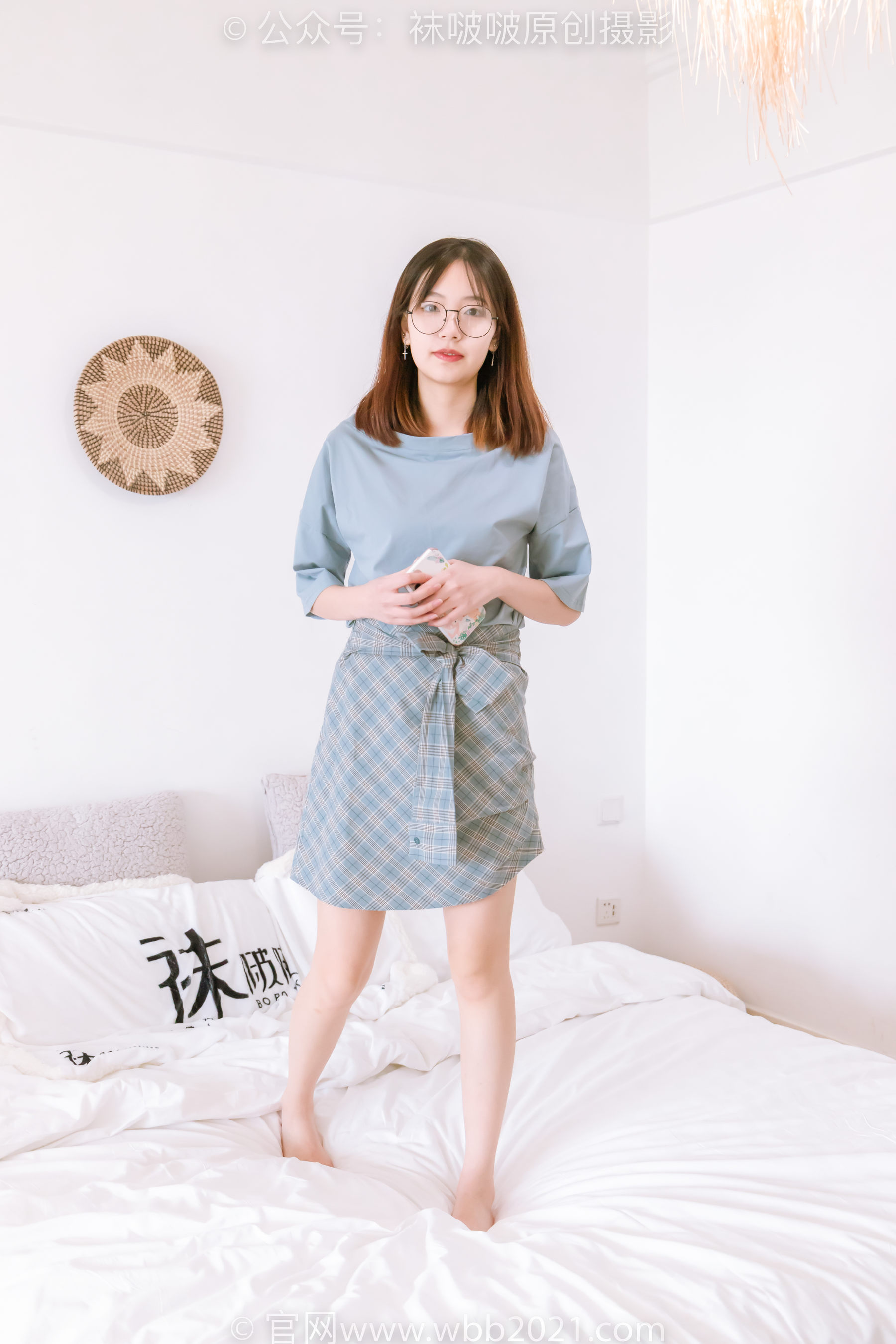 BoBoSocks袜啵啵 No.239 小甜豆-棉拖鞋、灰丝、裸足