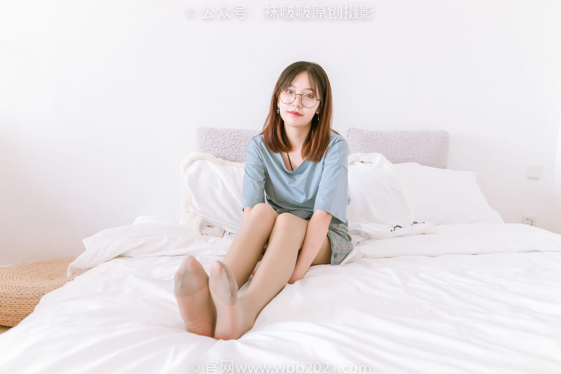 BoBoSocks袜啵啵 No.239 小甜豆-棉拖鞋、灰丝、裸足