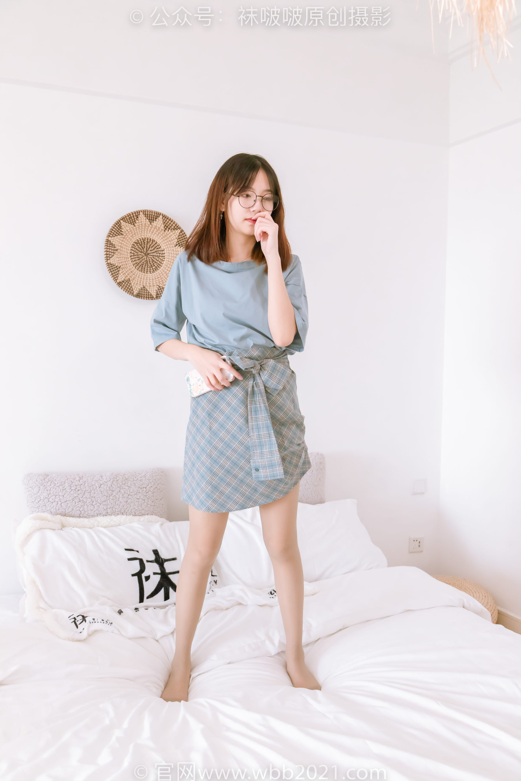 BoBoSocks袜啵啵 No.239 小甜豆-棉拖鞋、灰丝、裸足