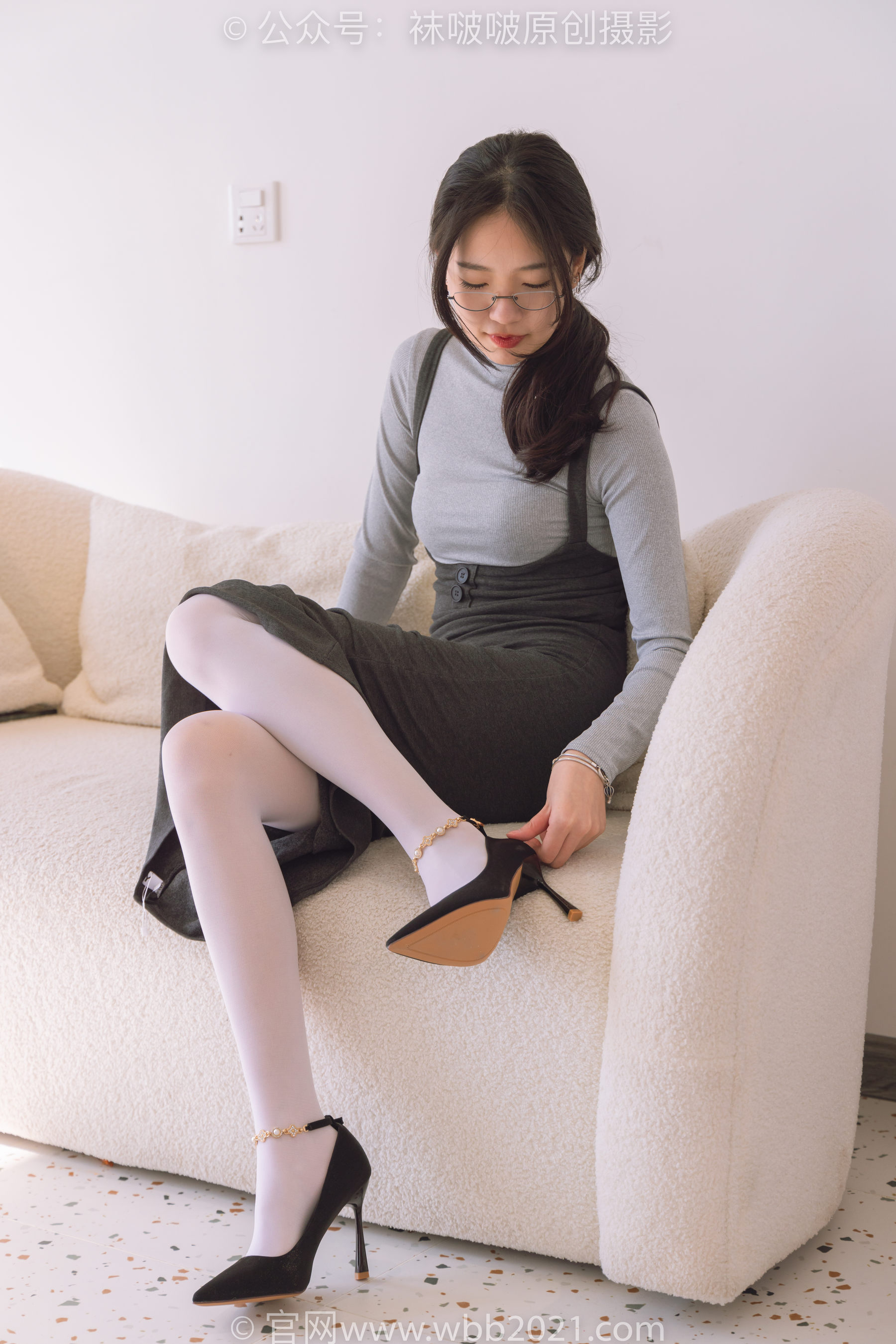 BoBoSocks袜啵啵 No.242 小甜豆-高跟鞋、厚白丝