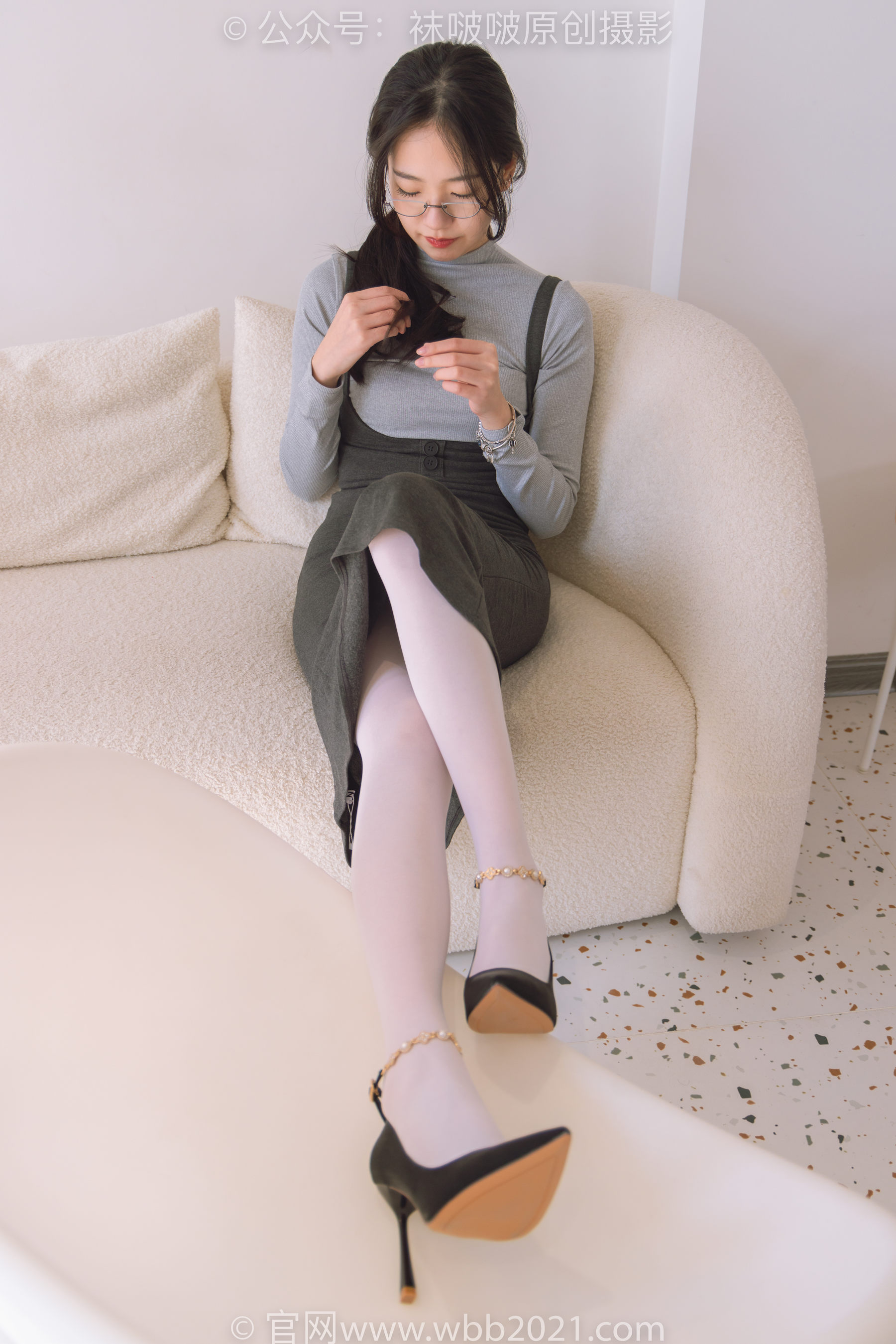 BoBoSocks袜啵啵 No.242 小甜豆-高跟鞋、厚白丝