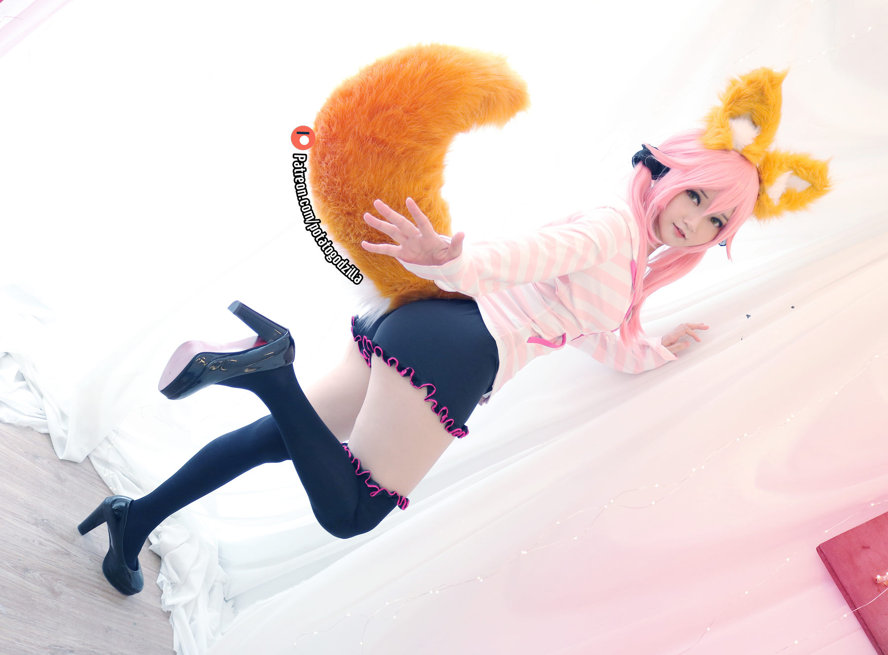 Coser小姐姐Potato Godzilla - Tamamo School Uniform
