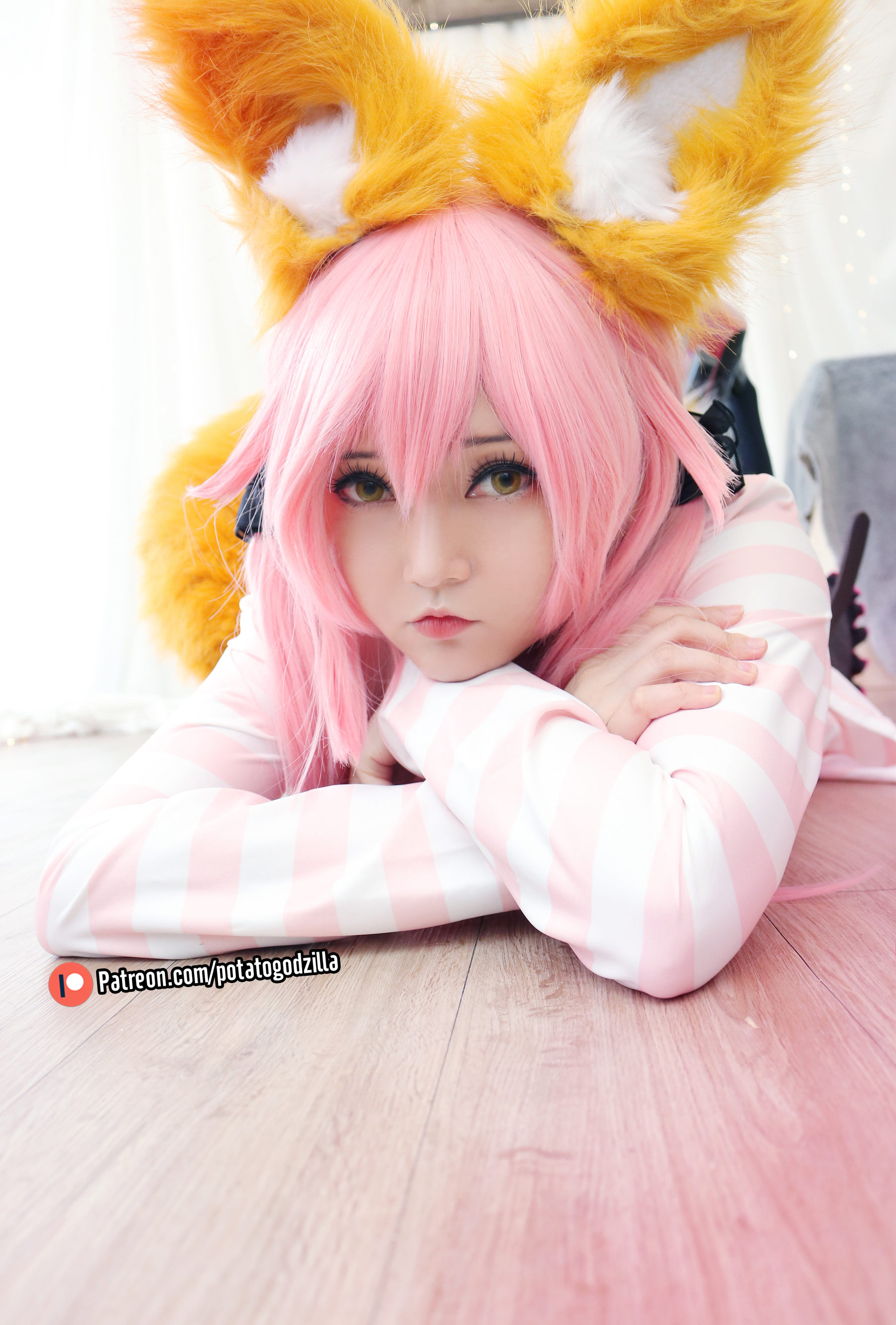 Coser小姐姐Potato Godzilla - Tamamo School Uniform