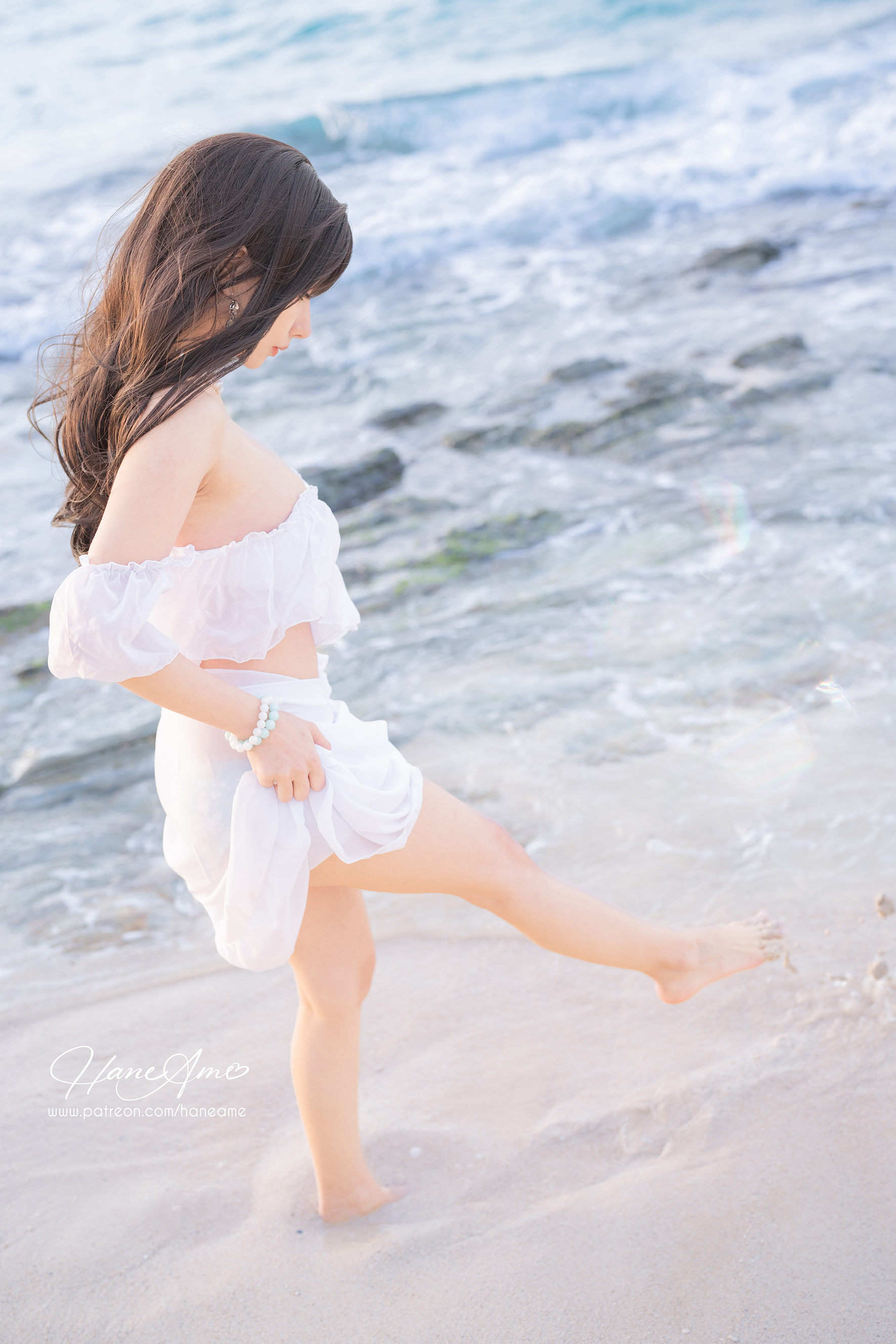 Hane Ame 雨波写真 - Original White sand love in Okinawa 白沙之戀