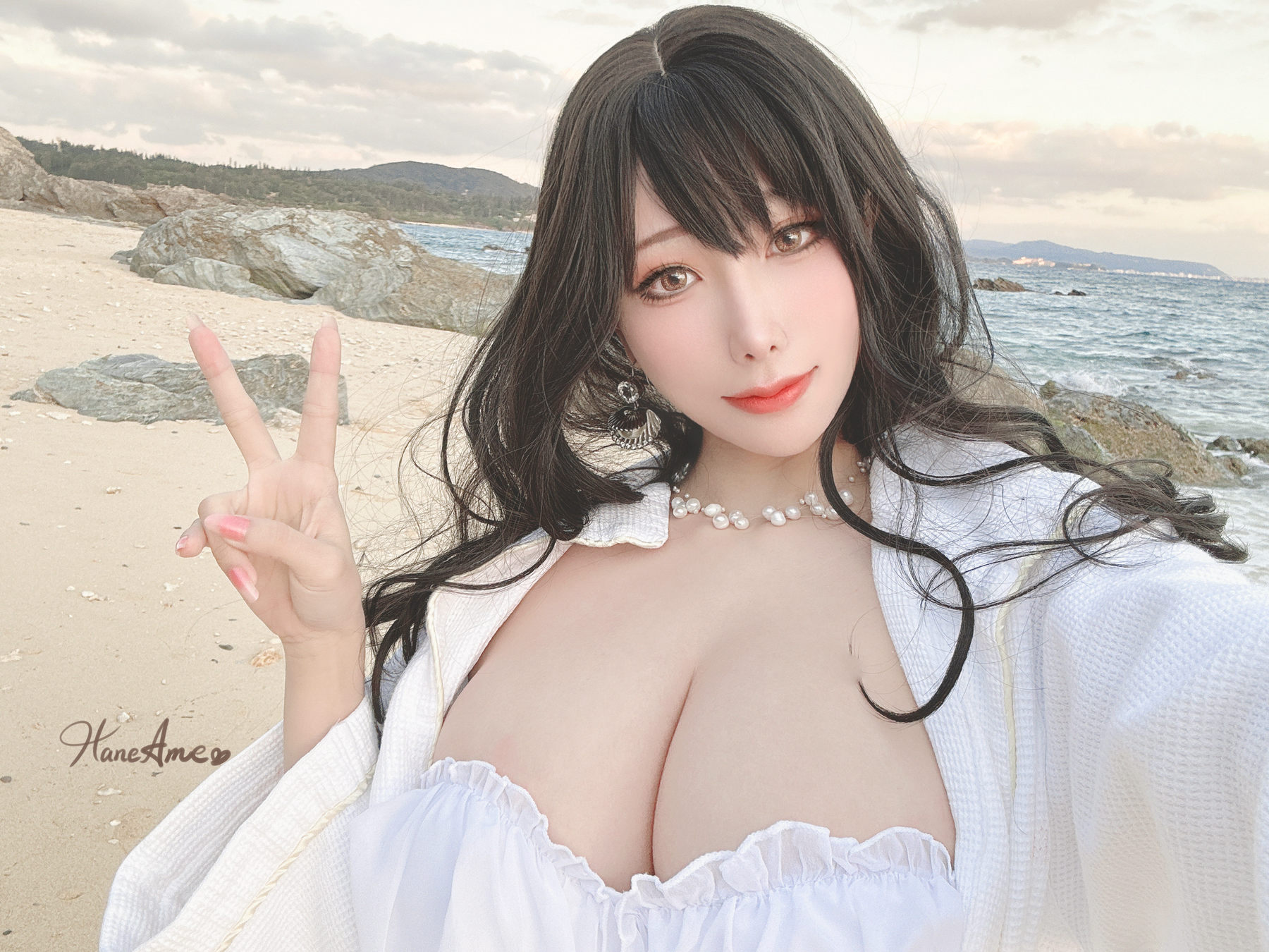 Hane Ame 雨波写真 - Original White sand love in Okinawa 白沙之戀