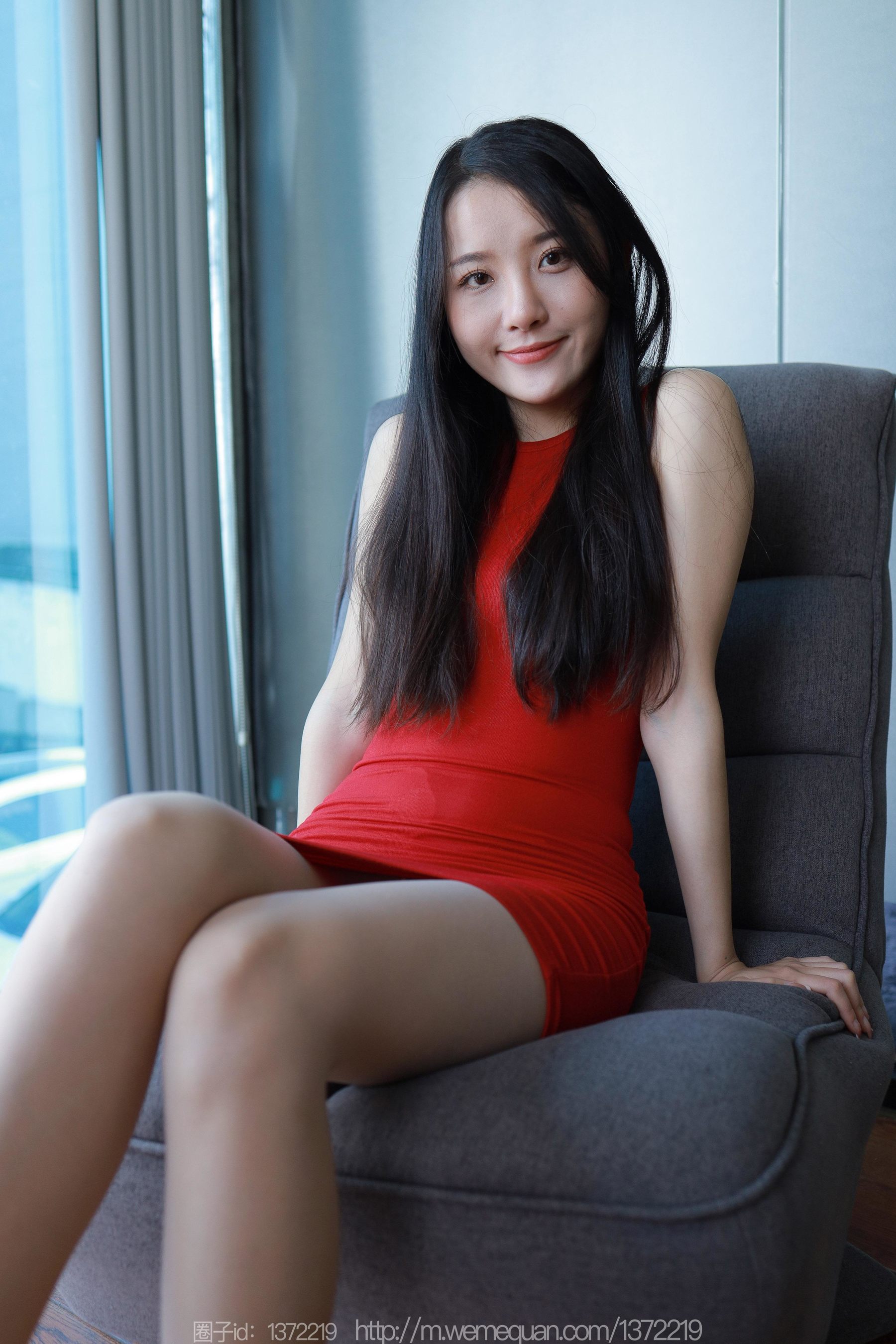 IESS异思趣向 - 模特：婉萍 《红色包臀裙》
