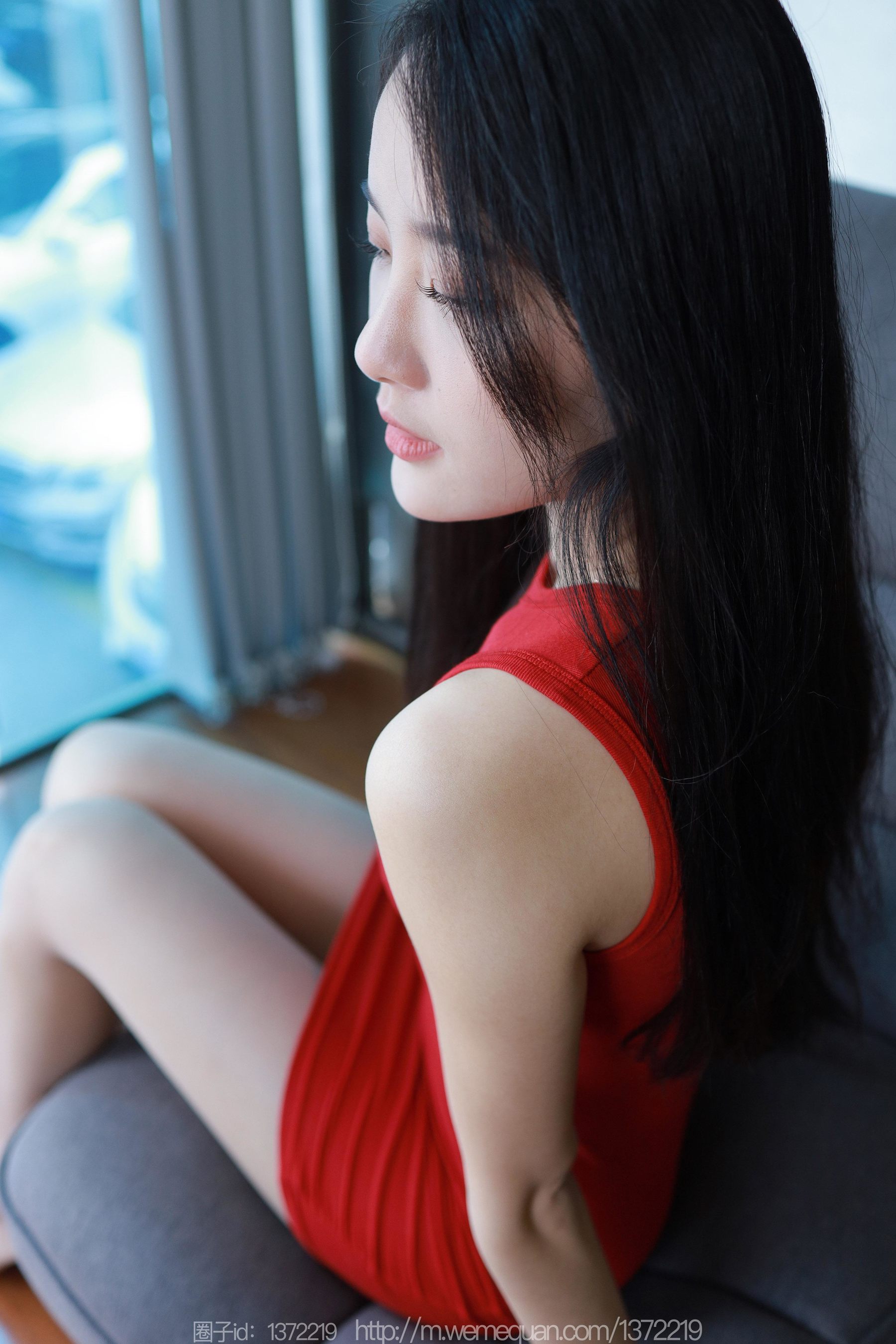 IESS异思趣向 - 模特：婉萍 《红色包臀裙》