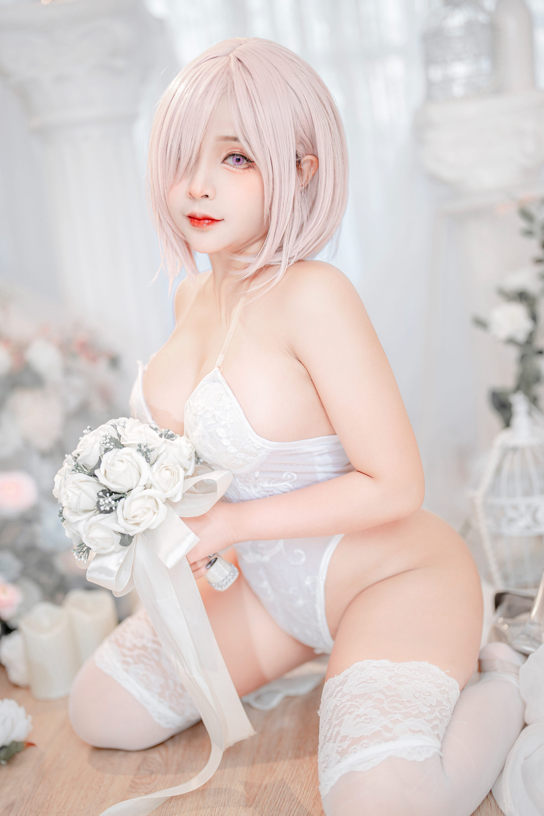 Sayo Momo - Mashu white lingerie body oil