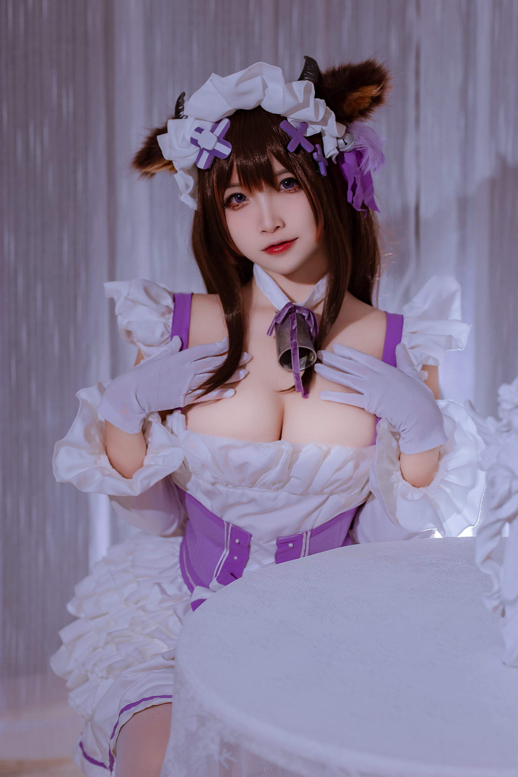 人气Coser二佐Nisa - 碧蓝樫野同人女仆