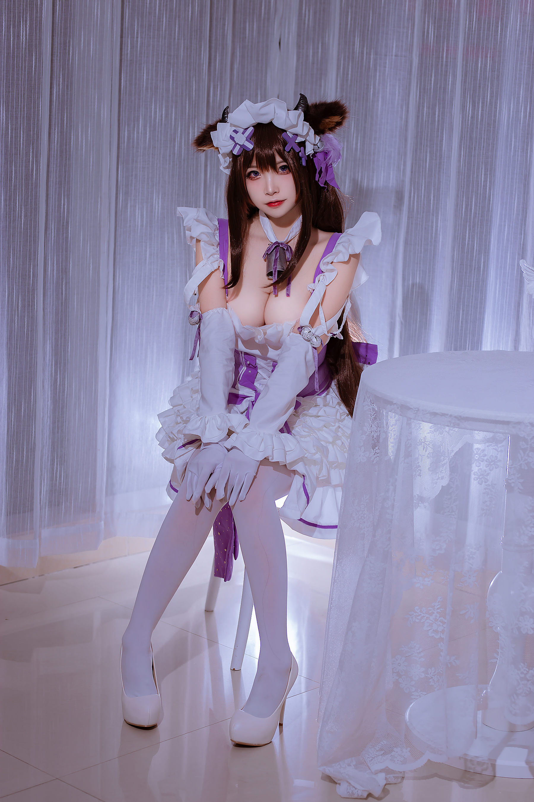 人气Coser二佐Nisa - 碧蓝樫野同人女仆