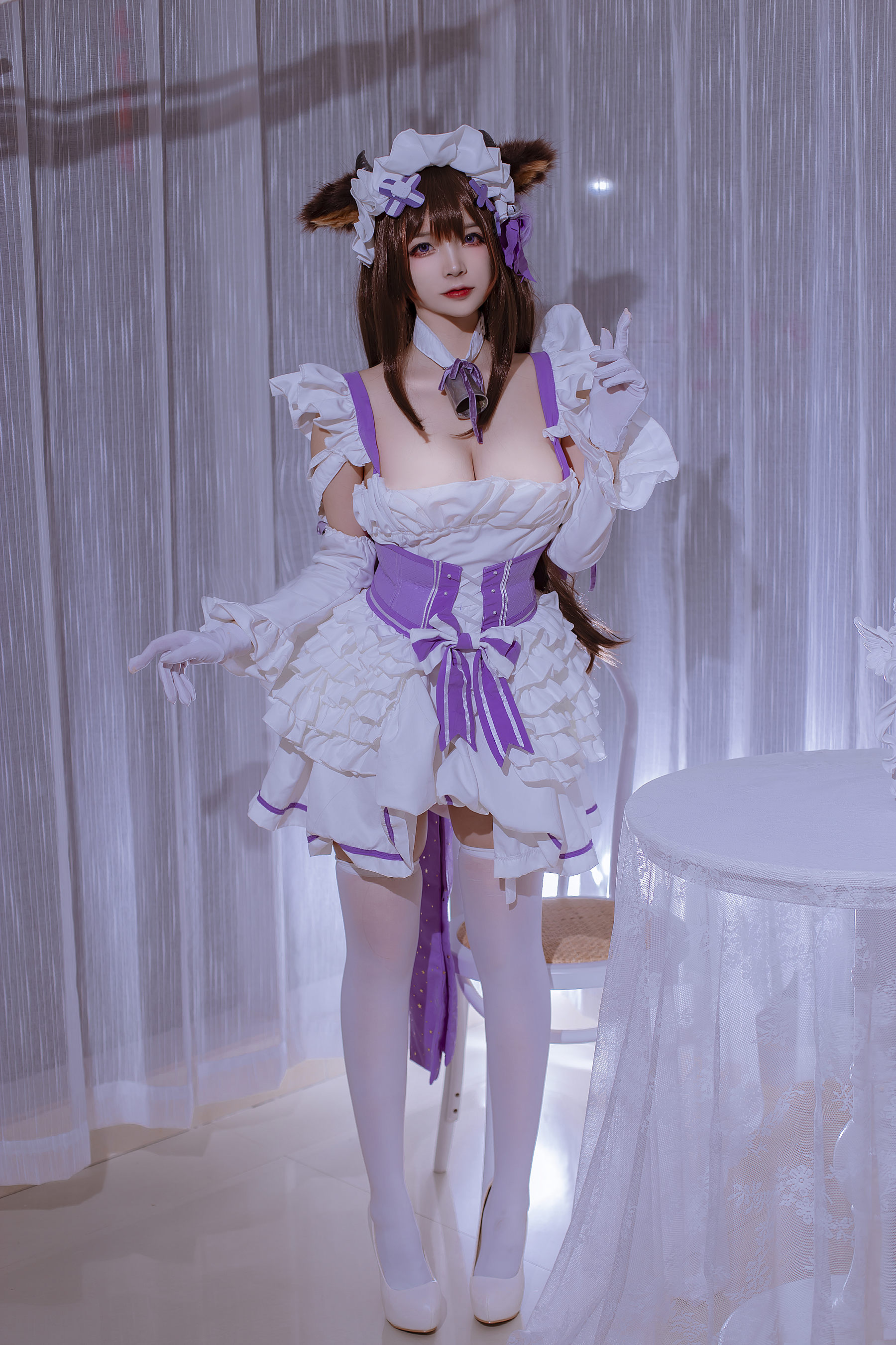 人气Coser二佐Nisa - 碧蓝樫野同人女仆