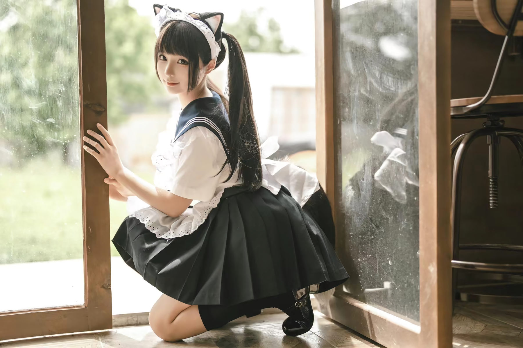 动漫博主蠢沫沫 - 猫猫女仆