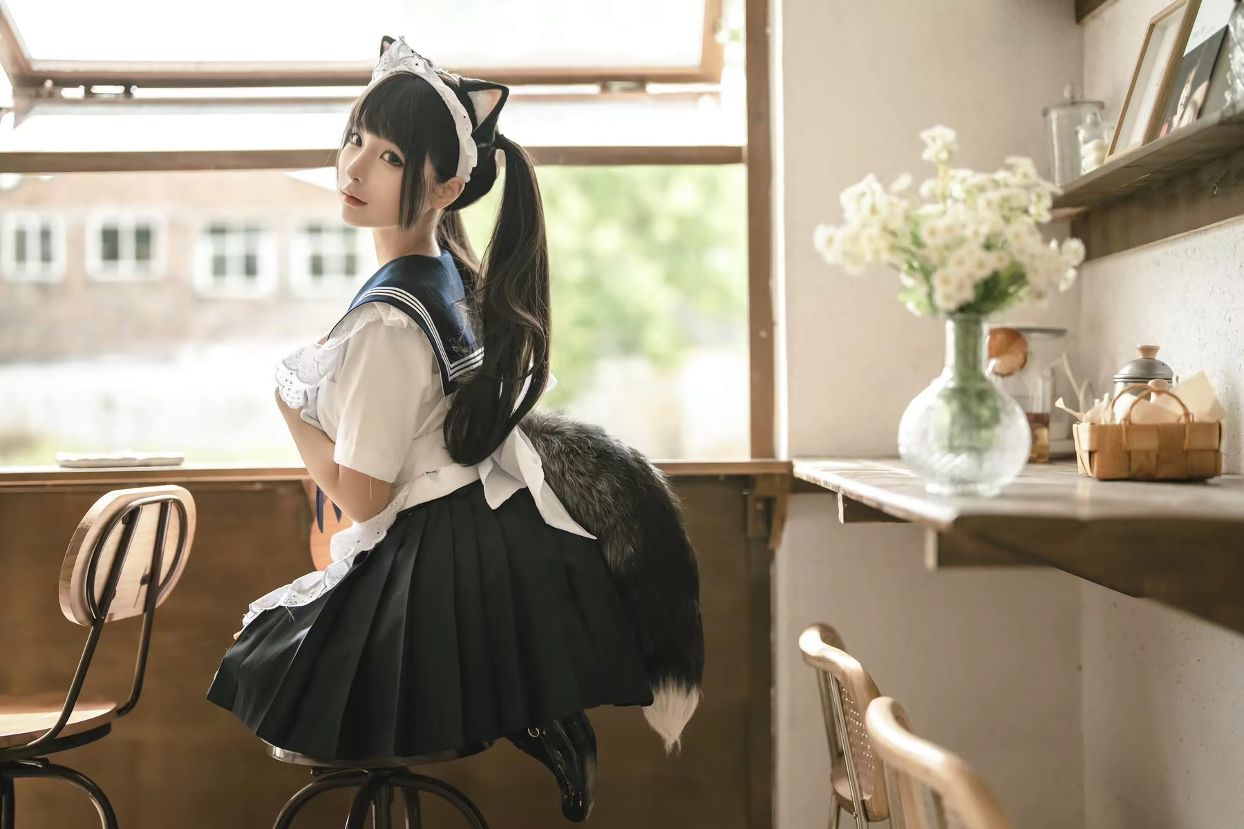 动漫博主蠢沫沫 - 猫猫女仆