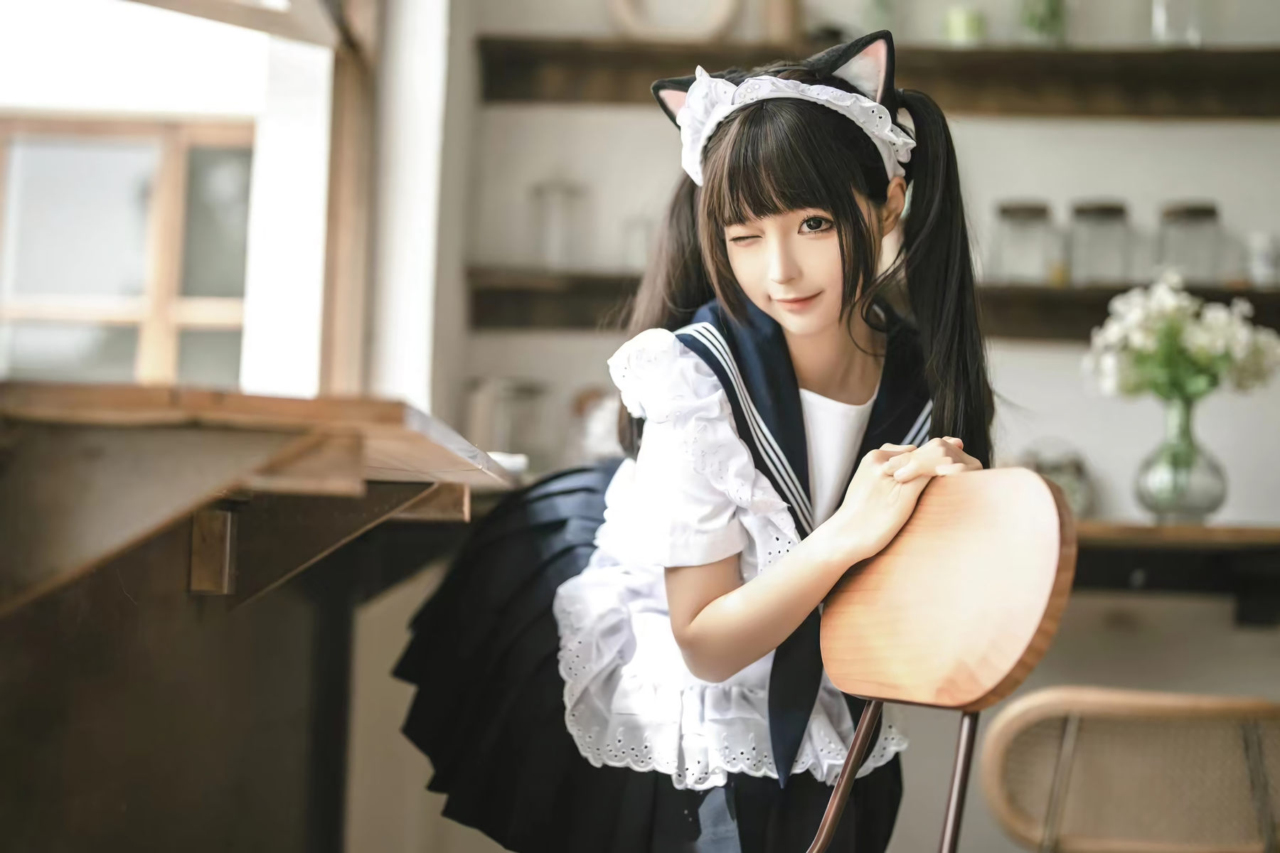 动漫博主蠢沫沫 - 猫猫女仆