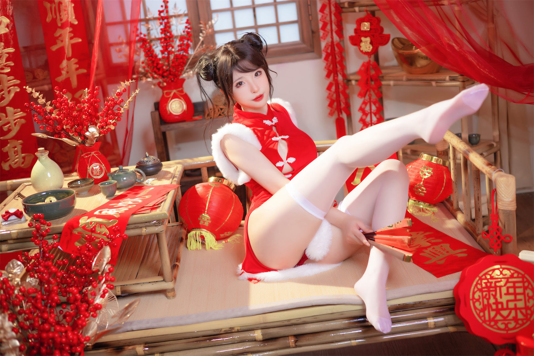 尤物清水由乃 - 2023新年旗袍