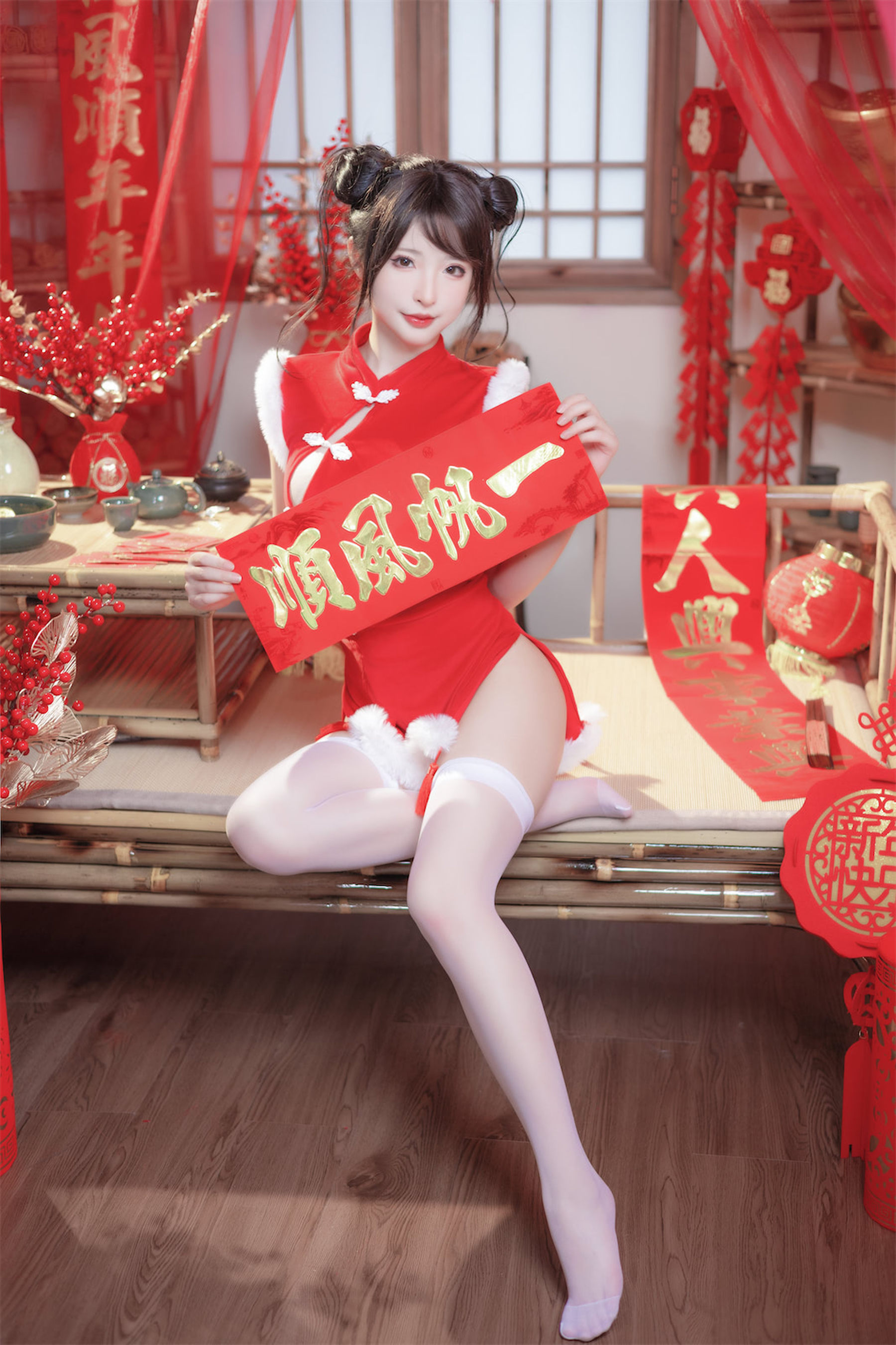 尤物清水由乃 - 2023新年旗袍