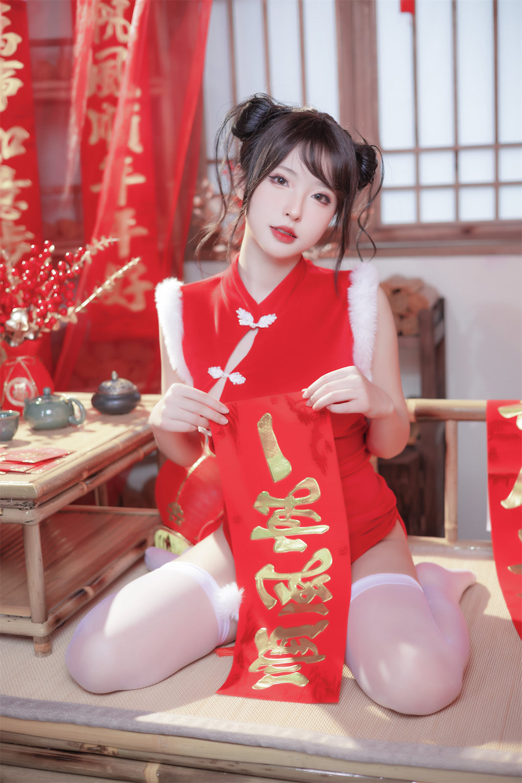 尤物清水由乃 - 2023新年旗袍