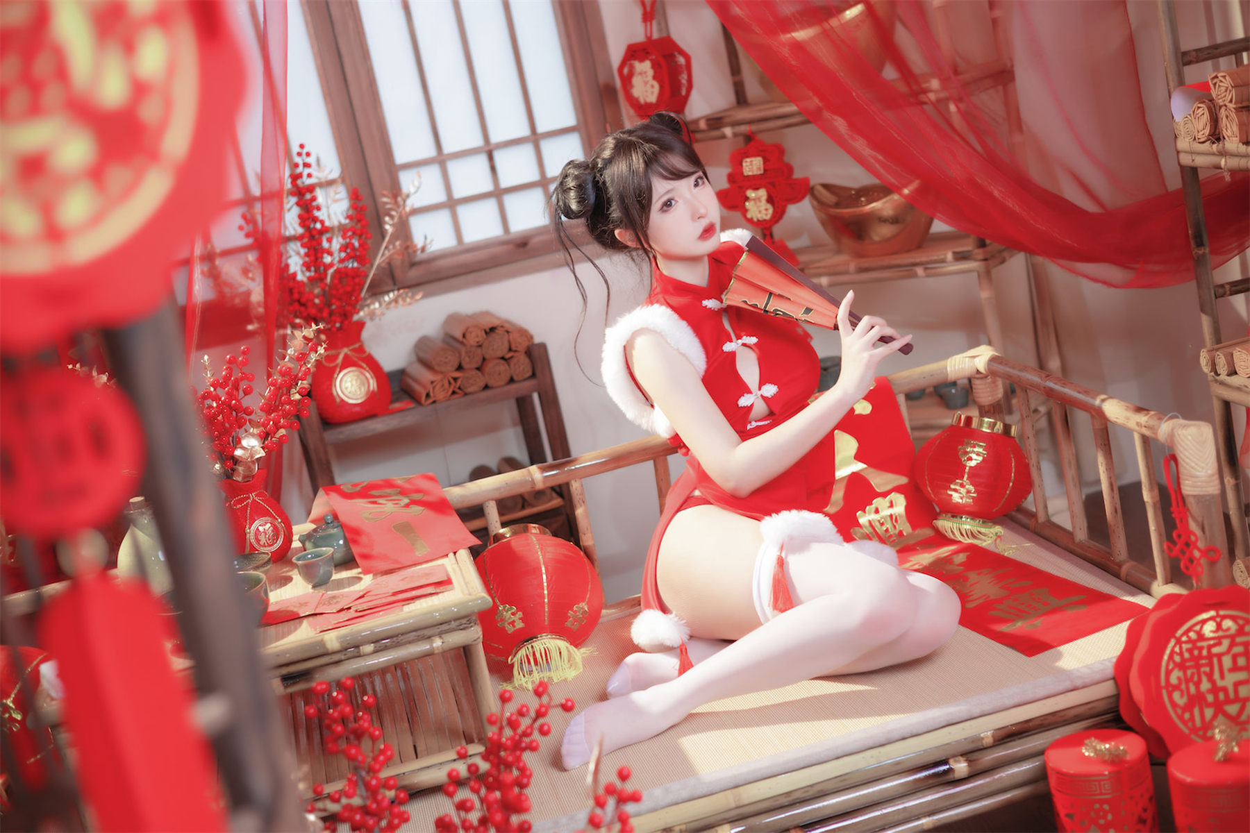 尤物清水由乃 - 2023新年旗袍