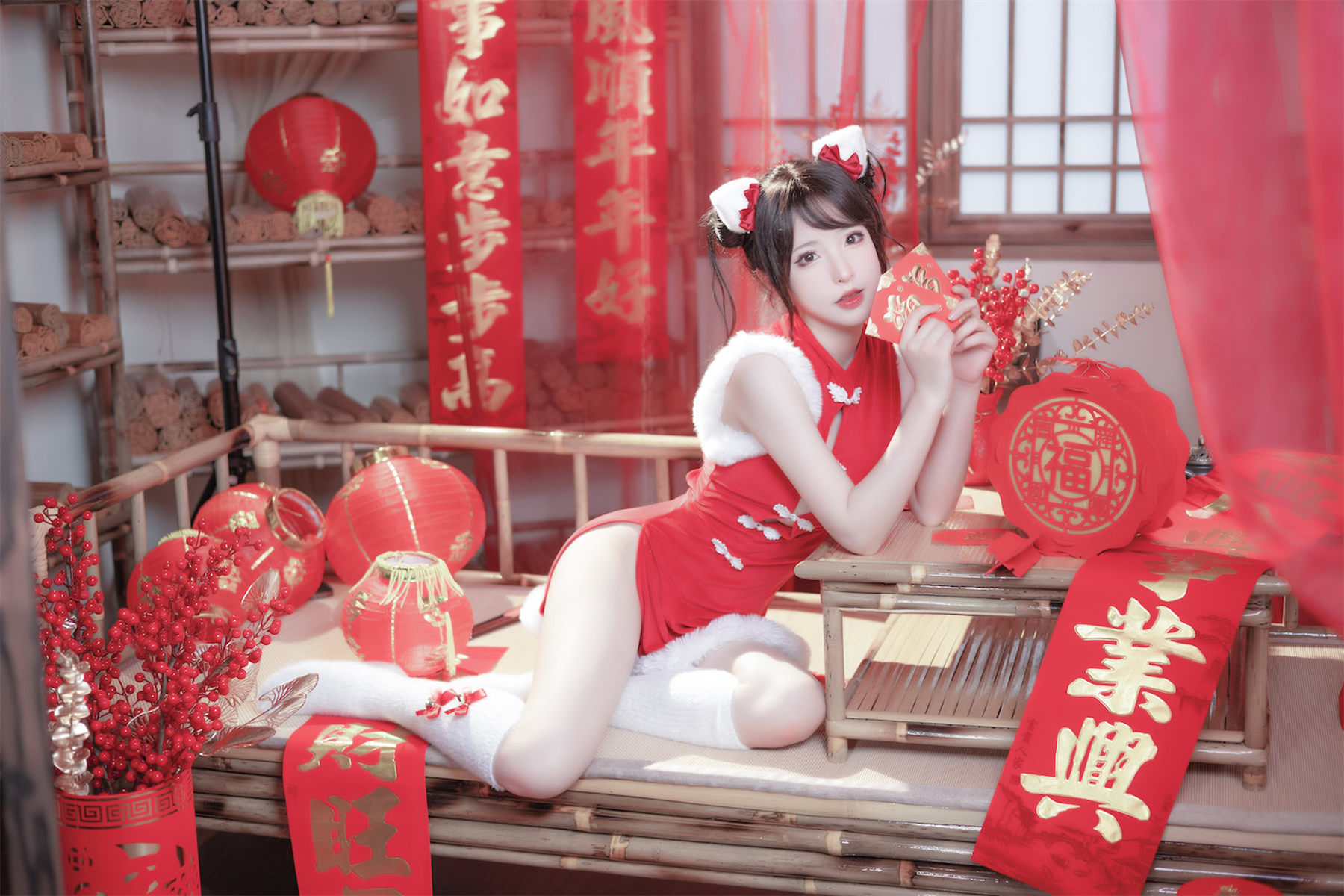尤物清水由乃 - 2023新年旗袍
