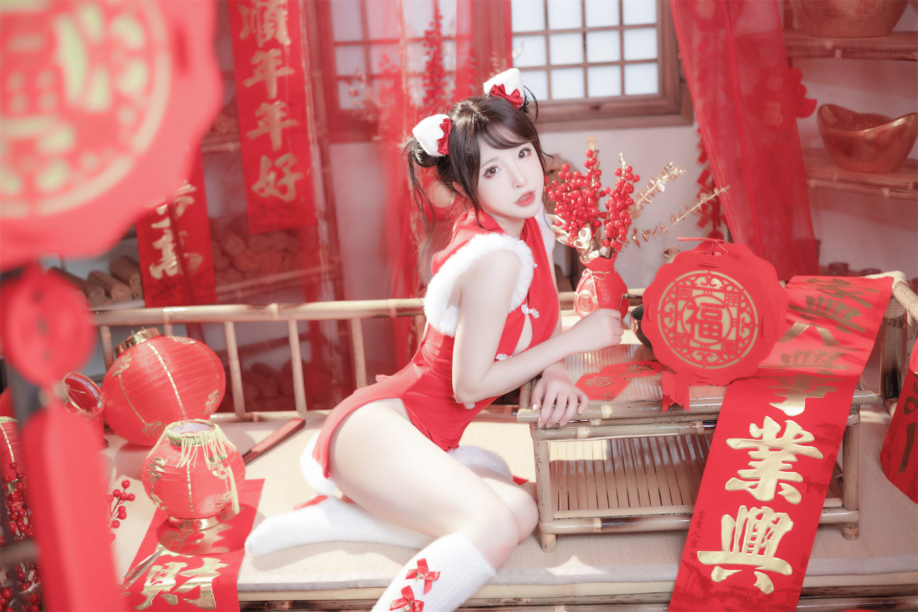 尤物清水由乃 - 2023新年旗袍