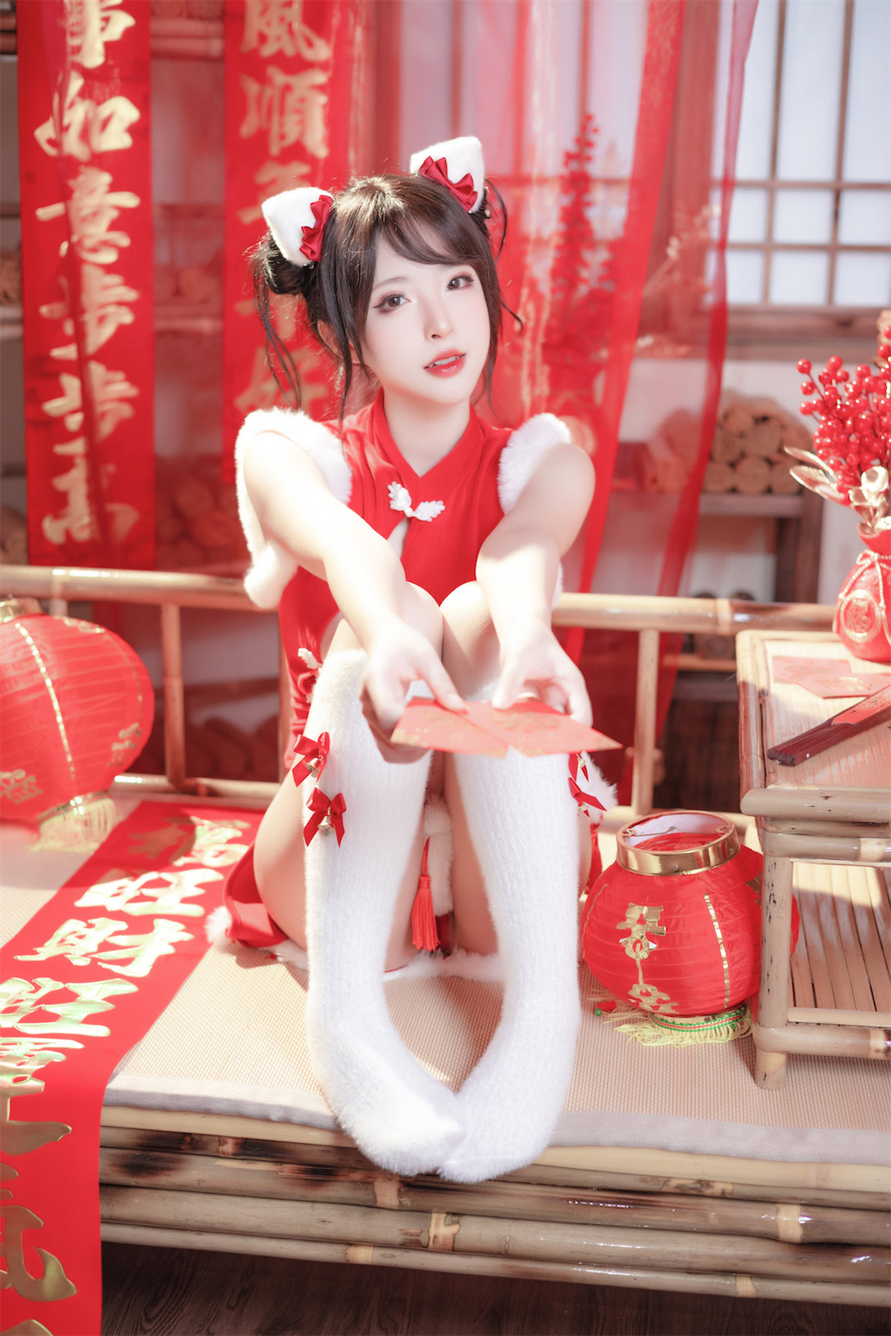 尤物清水由乃 - 2023新年旗袍