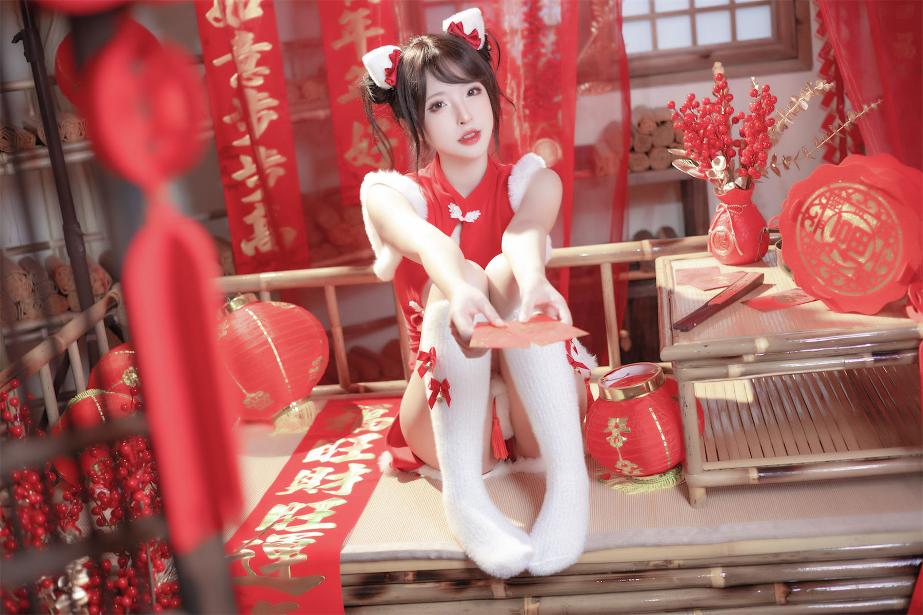 尤物清水由乃 - 2023新年旗袍