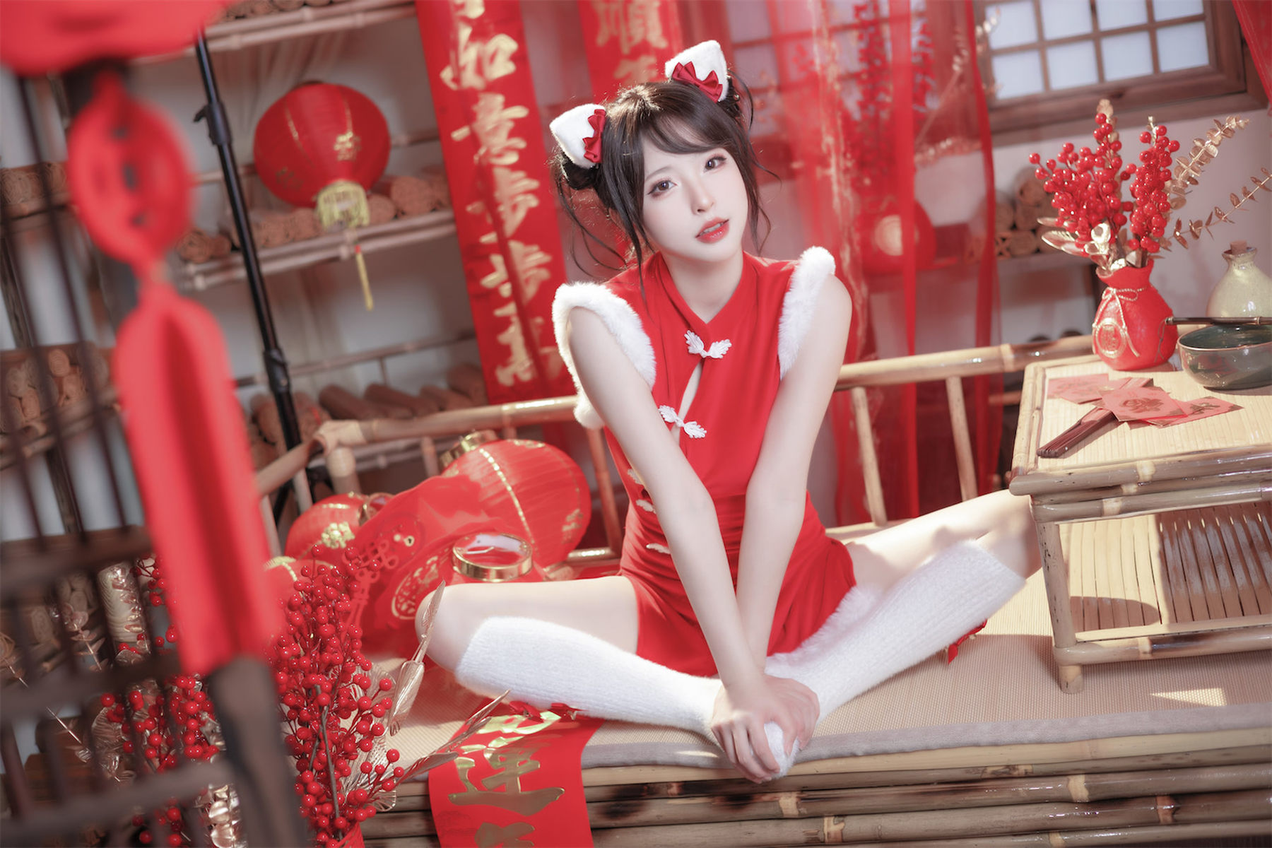 尤物清水由乃 - 2023新年旗袍
