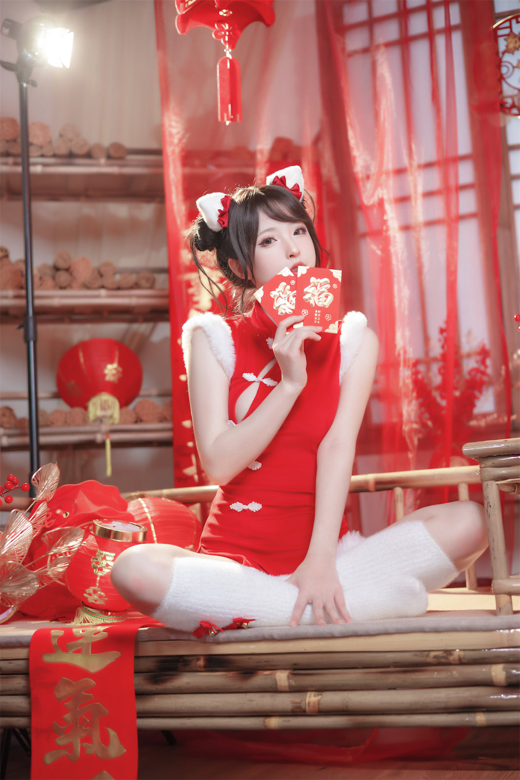 尤物清水由乃 - 2023新年旗袍