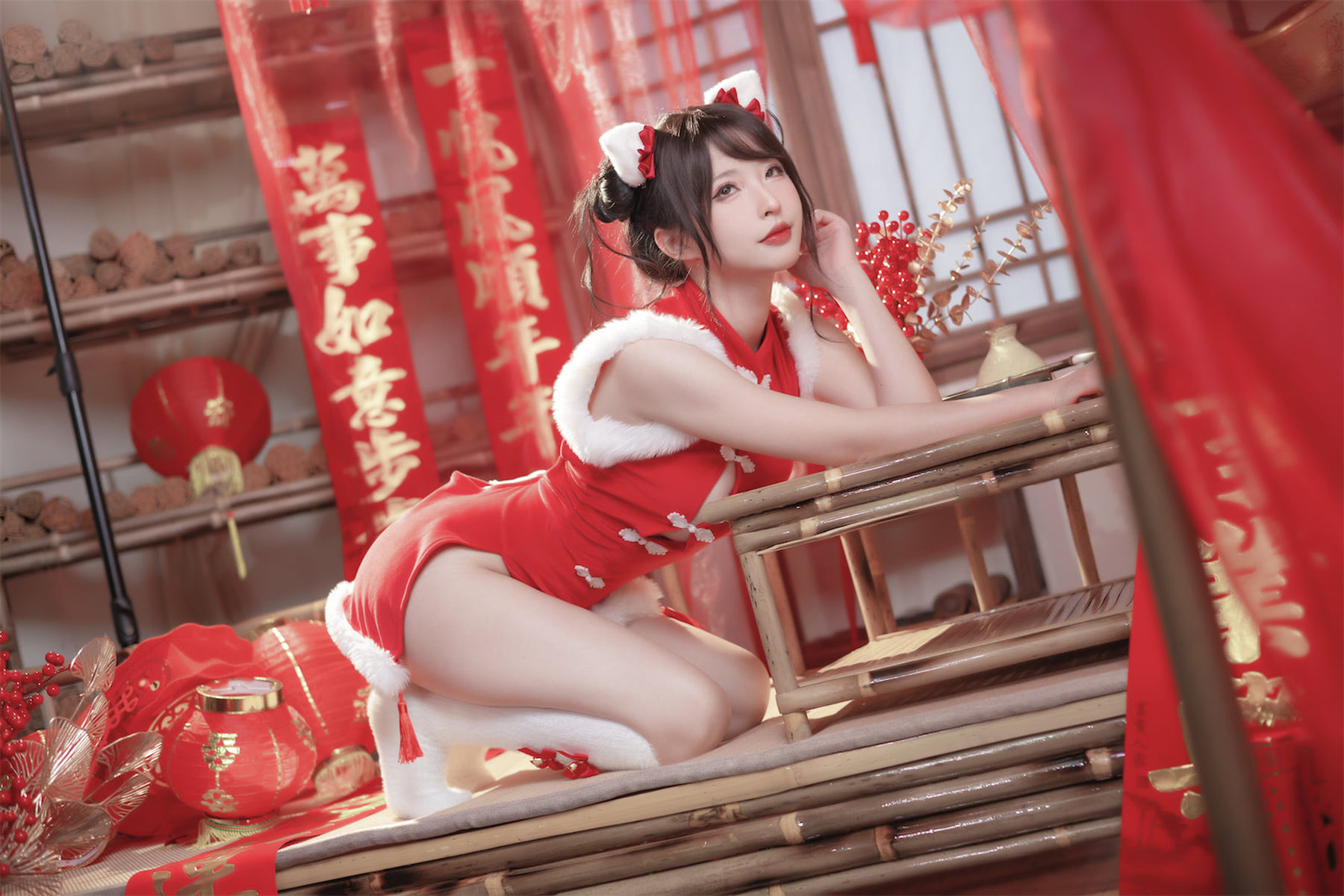 尤物清水由乃 - 2023新年旗袍