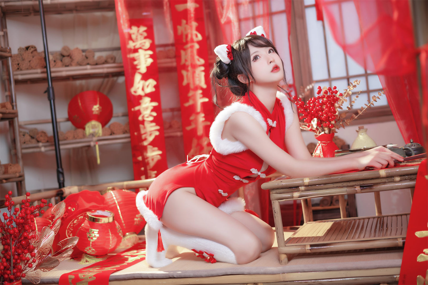 尤物清水由乃 - 2023新年旗袍