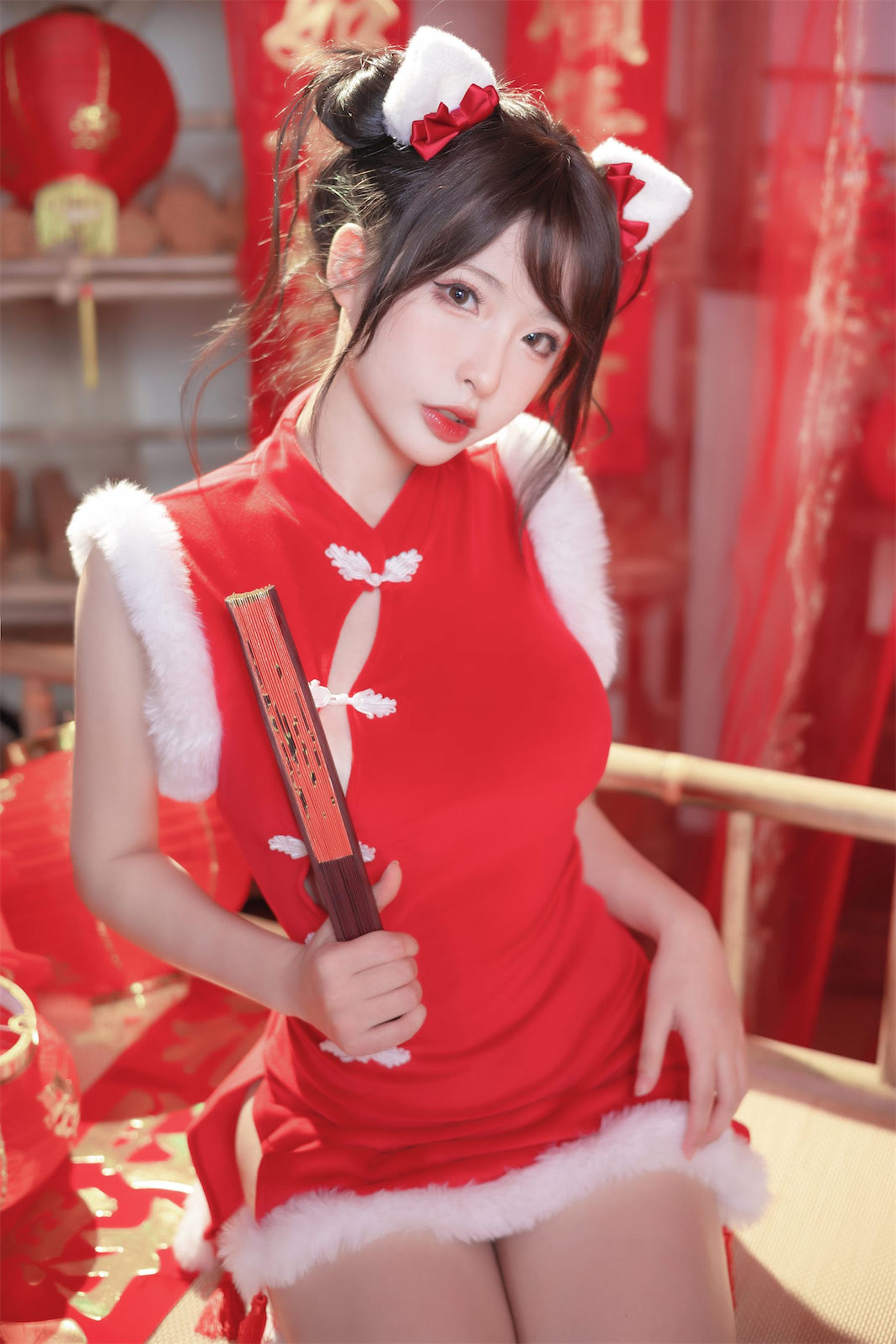 尤物清水由乃 - 2023新年旗袍