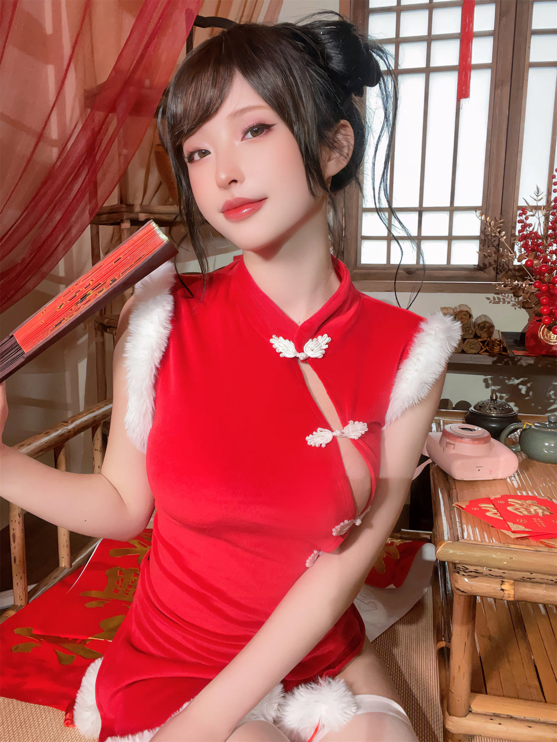 尤物清水由乃 - 2023新年旗袍