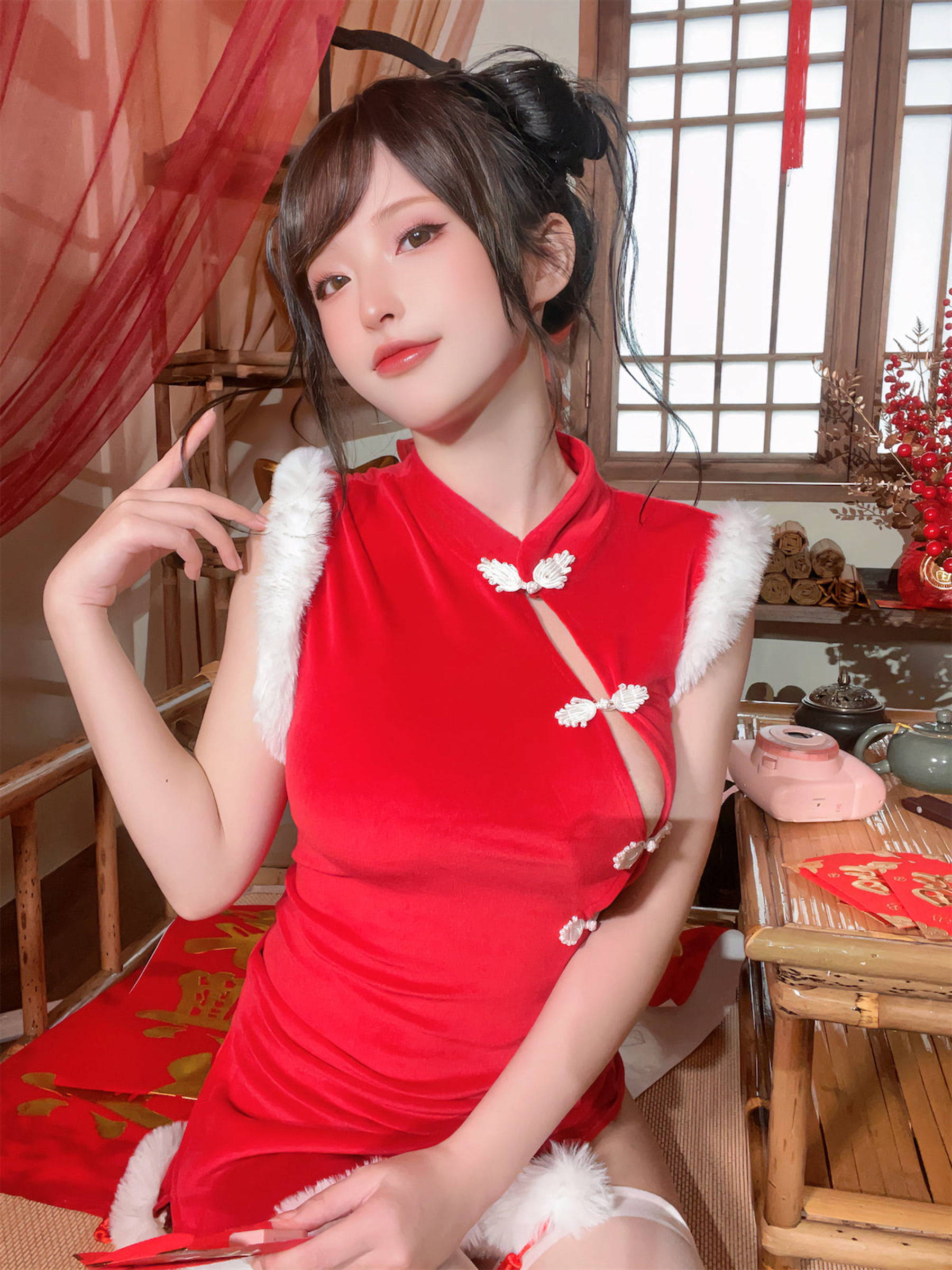 尤物清水由乃 - 2023新年旗袍