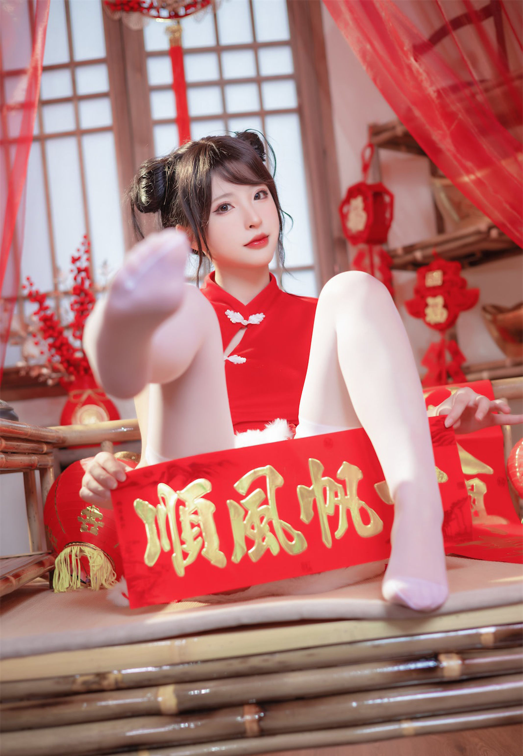 尤物清水由乃 - 2023新年旗袍
